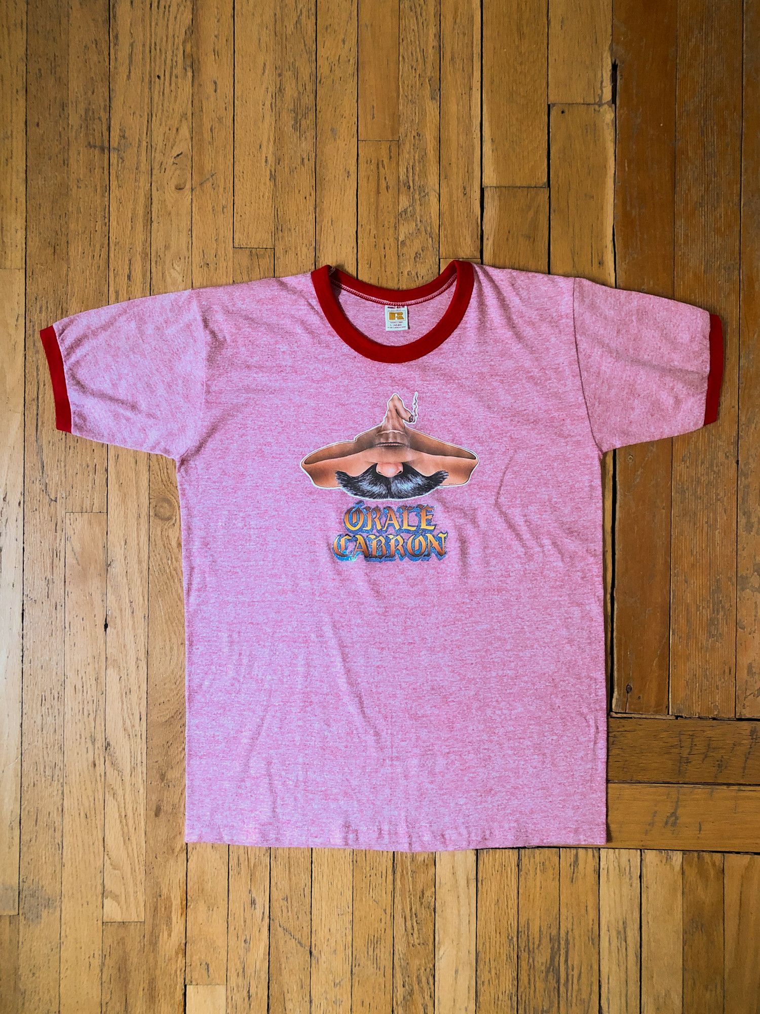 Russell Athletic × Vintage 1981 Single Stitch Faded Oracle Cabron Cigar Ringer T-Shirt Size US L / EU 52-54 / 3 - 2 Thumbnail