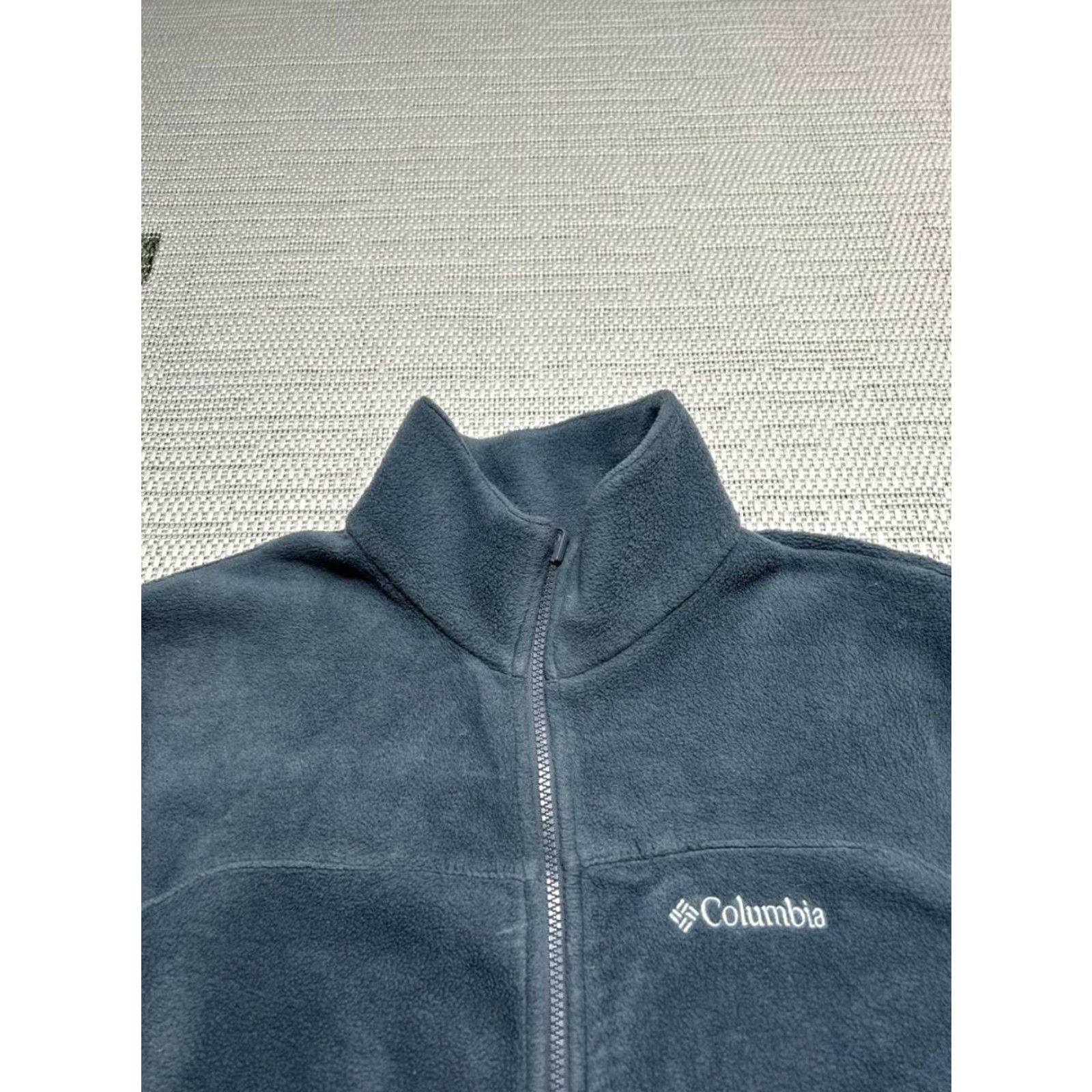 Vintage Columbia Mens Jacket Windbreaker Full Zip Steens Mountain Gray Fleece Interchange Regular Labeled Size US L / EU 52-54 / 3 - 2 Thumbnail