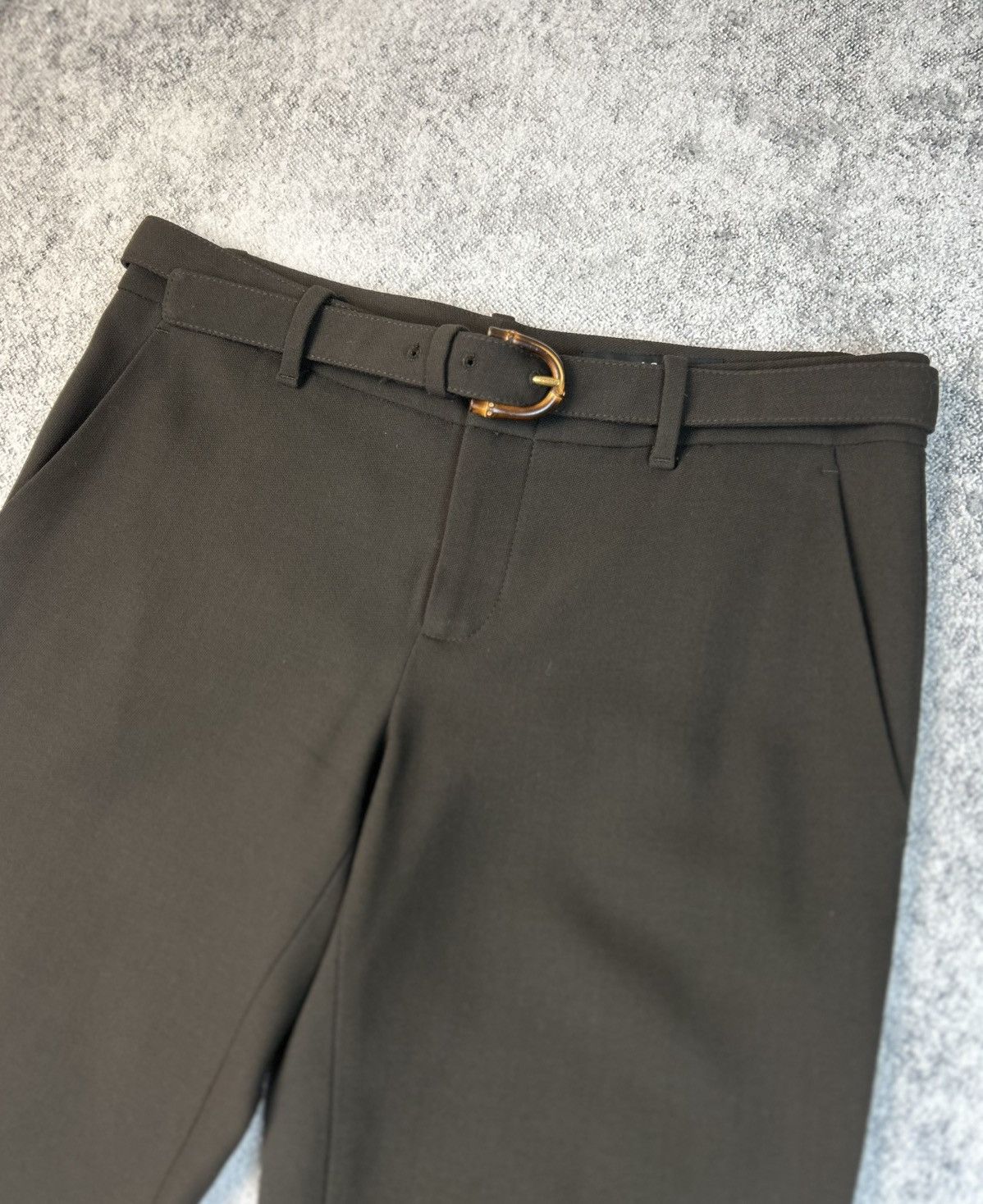 Gucci Luxury Gucci Tom Ford Women’s Wool Straight Pants Size 28" / US 6 / IT 42 - 1 Thumbnail