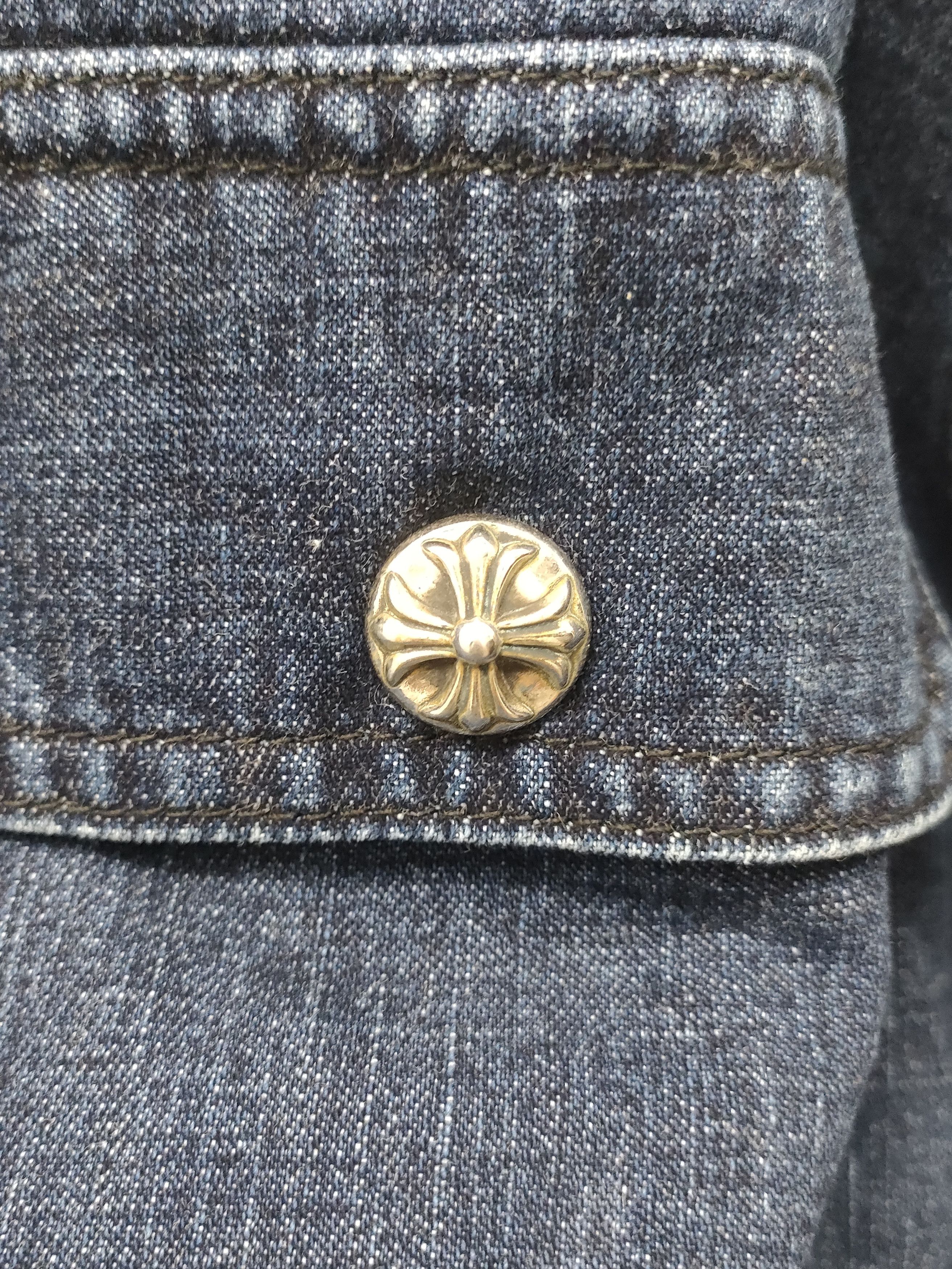 Chrome Hearts Chrome Hearts Work Dog Denim Shirt Jacket Size US L / EU 52-54 / 3 - 6 Thumbnail