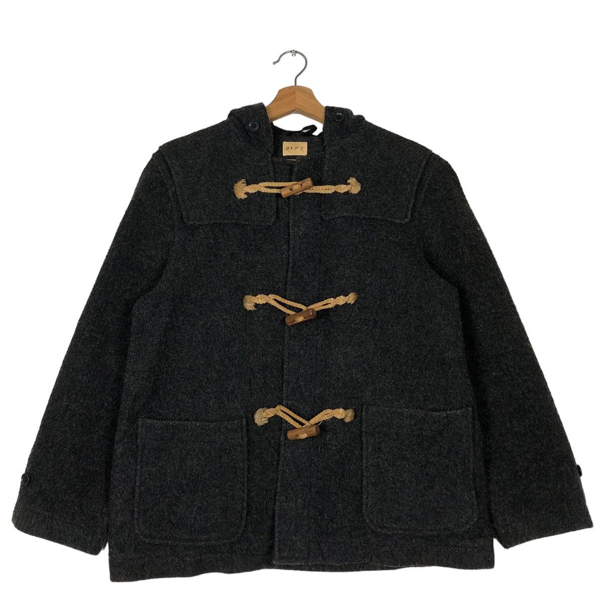 Issey Miyake 🔥Vtg Wool Duffle Jacket Wood Button Dept Issey Miyake Japan Size US M / EU 48-50 / 2 - 1 Thumbnail
