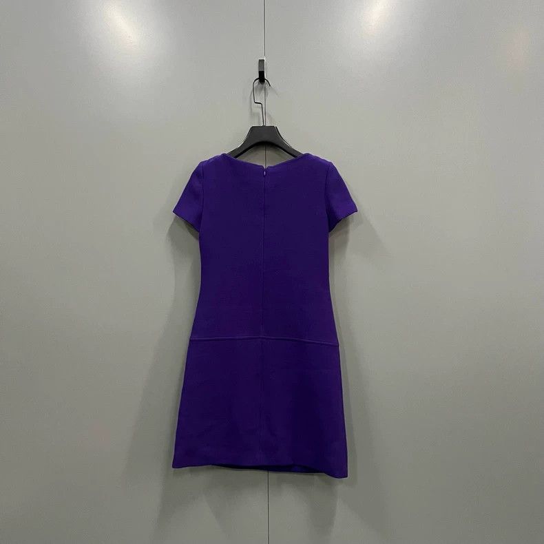 Prada Prada Purple triangle logo dress 2502-Nextarrow Size XS / US 0-2 / IT 36-38 - 4 Thumbnail