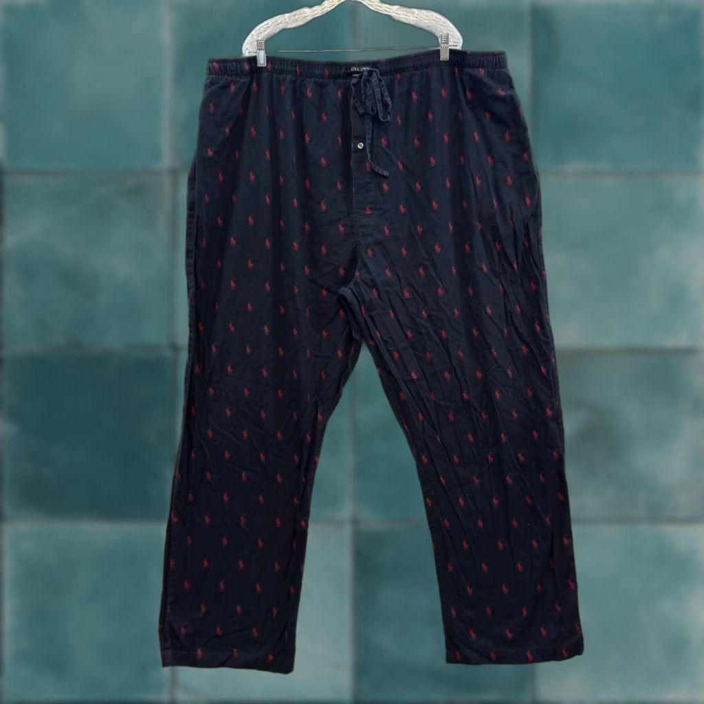 Polo Ralph Lauren Polo Ralph Lauren Pajama Pants 4XL Mens Black Drawstring Pony Logo Polo Ralph Lauren Pajama Pants 4XL Mens Black Red Pony Logo Drawstring Size US XXL / EU 58 / 5 - 1 Thumbnail
