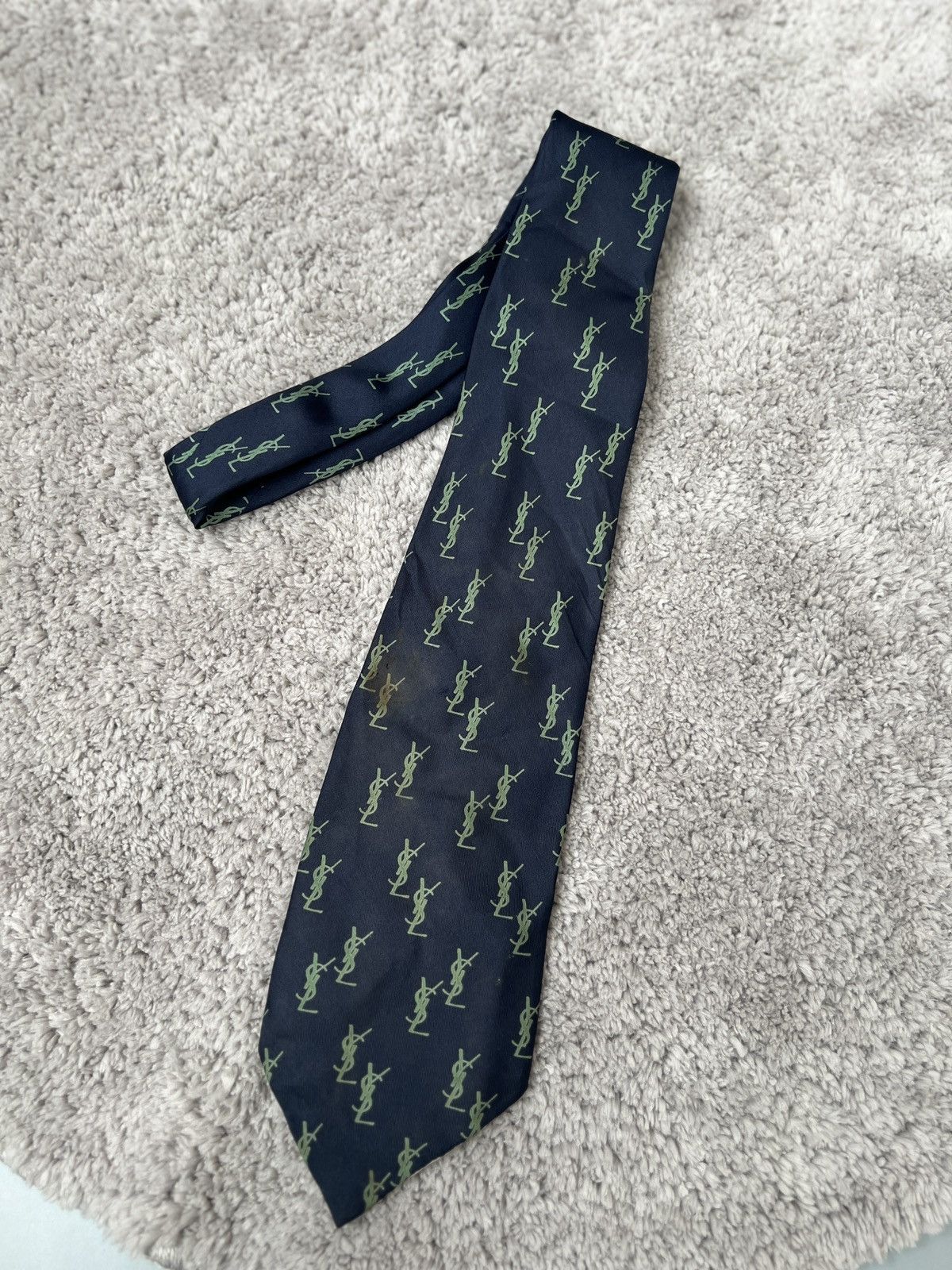 Vintage × Yves Saint Laurent Yves Saint Laurent tie monogram Size ONE SIZE - 1 Thumbnail