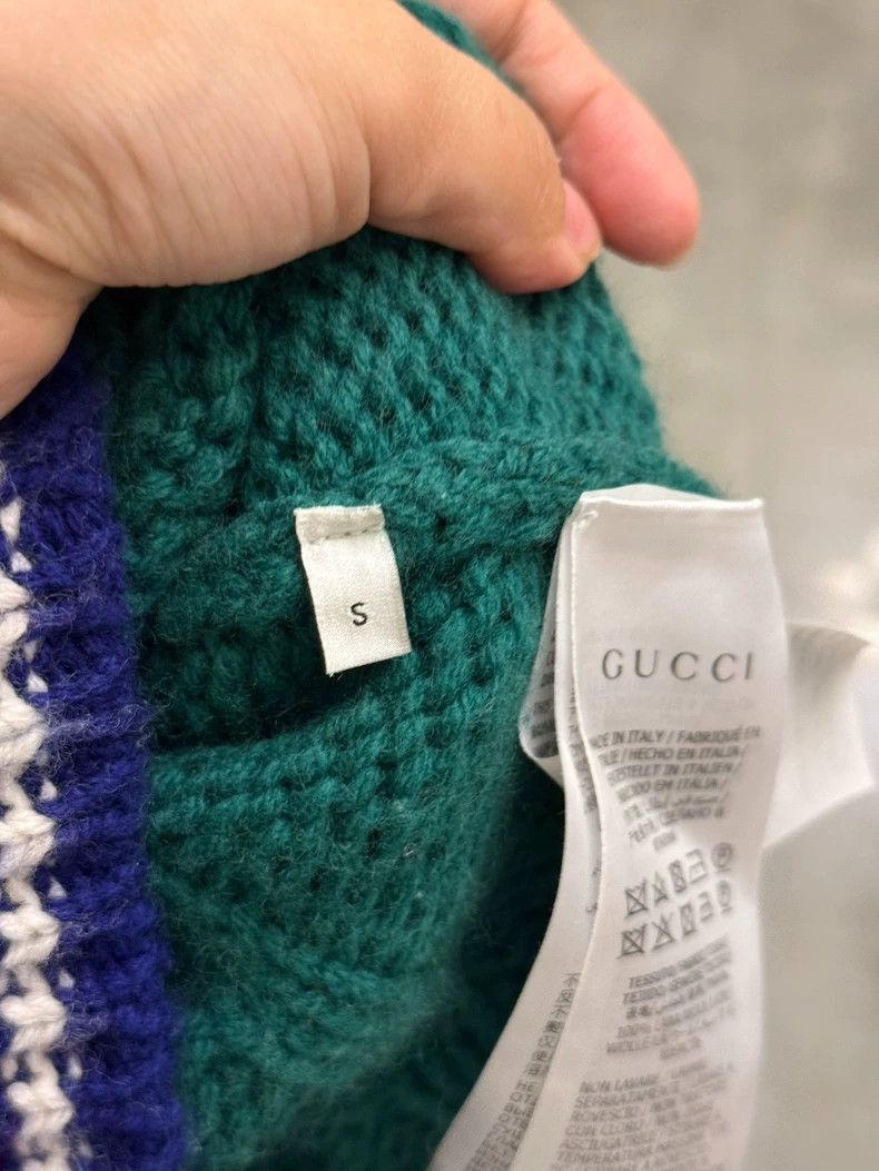 Gucci Green VNeck Knit Sweater-2506