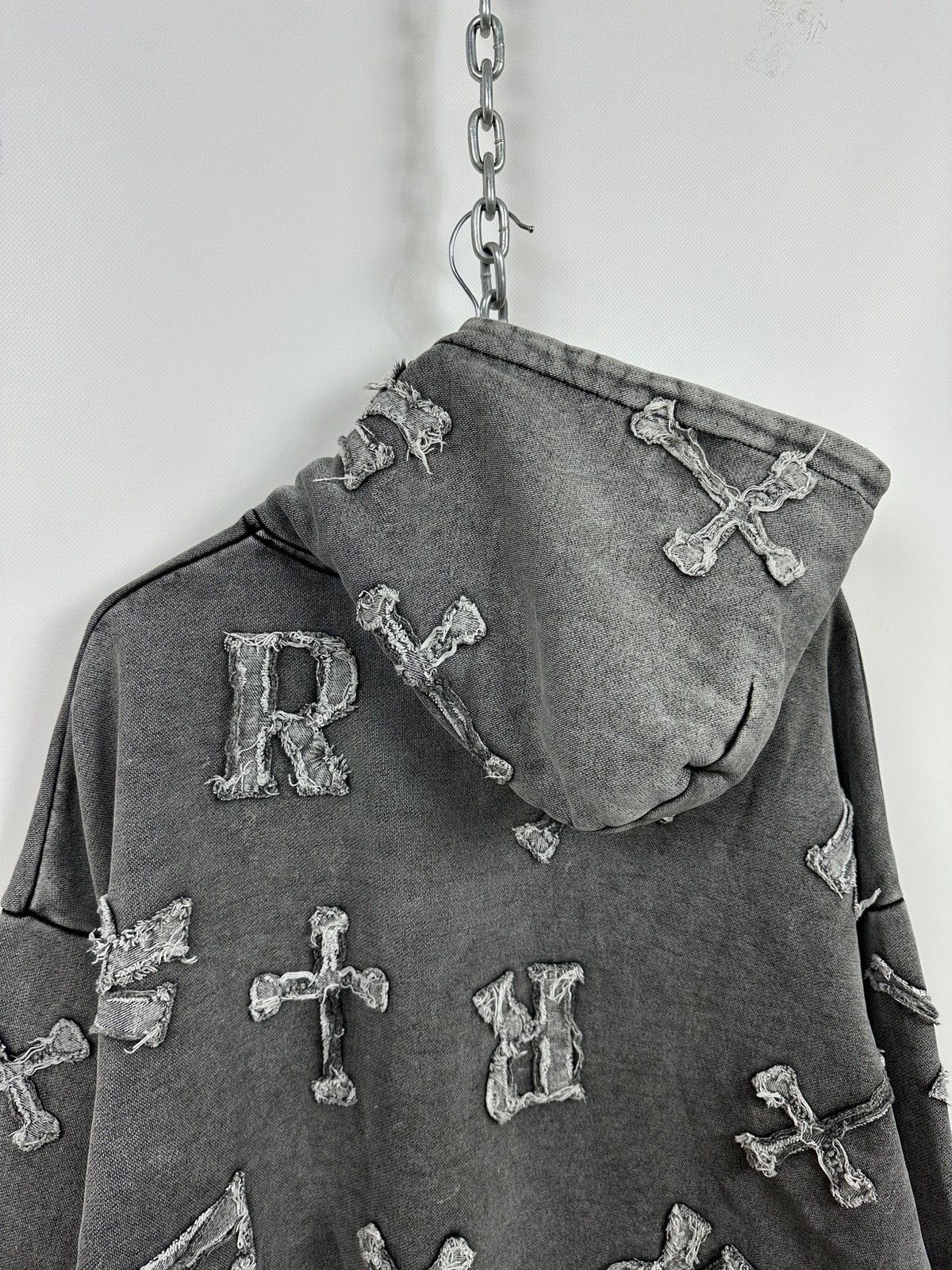 Racer Worldwide Racer Worldwide Washed Patch Cross Oversized Hoodie Size US M / EU 48-50 / 2 - 23 Thumbnail