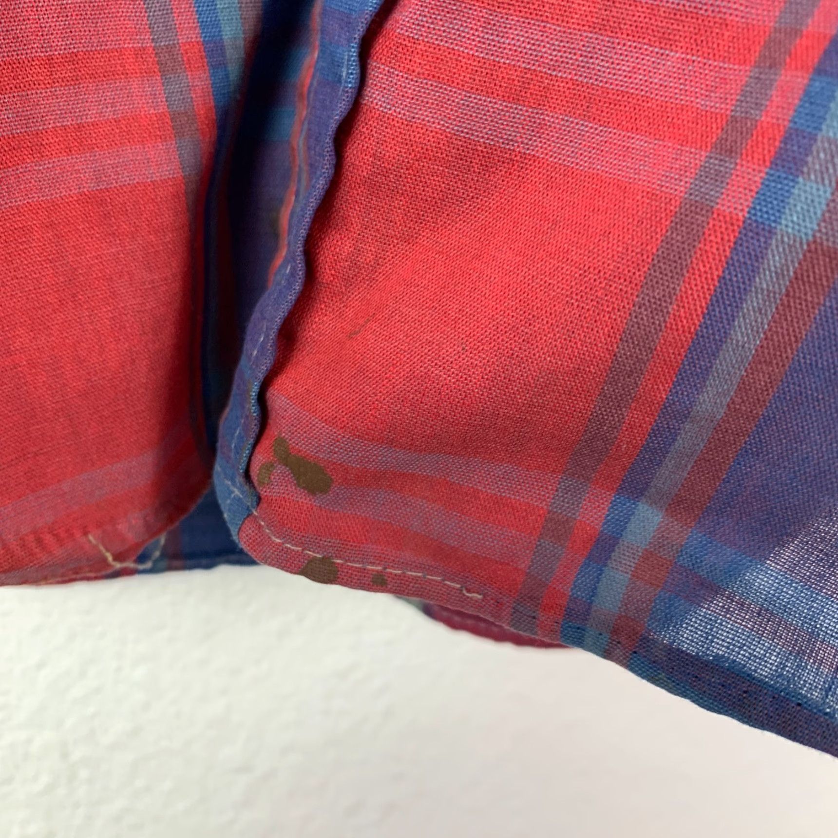 Penn VINTAGE Towncraft Penn Prest Prep Red Plaid Long Sleeve Button Shirt Boys 14 Size US S / EU 44-46 / 1 - 3 Thumbnail