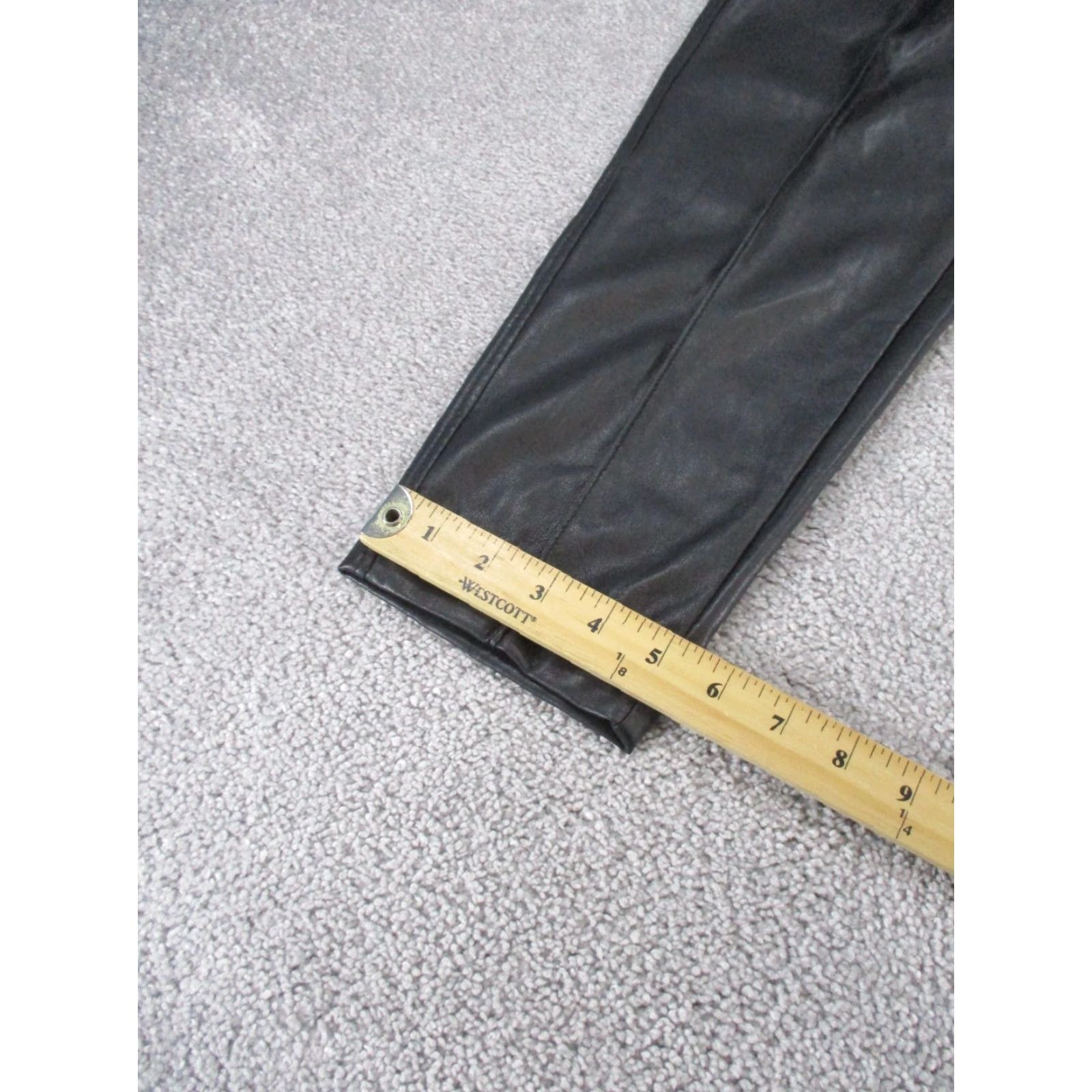 Vintage VINTAGE Babaton Pants Womens 00 Black Faux Leather Pleated Front Dress Pants Adult Regular Size 24" / US 00 / IT 34 - 5 Thumbnail