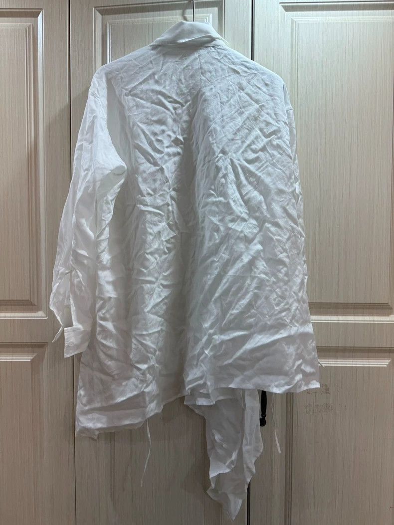 Yohji Yamamoto yohji yamamoto 25SS Recycled Fiber Asymmetric Shirt 2504-Ne Size US S / EU 44-46 / 1 - 2 Thumbnail