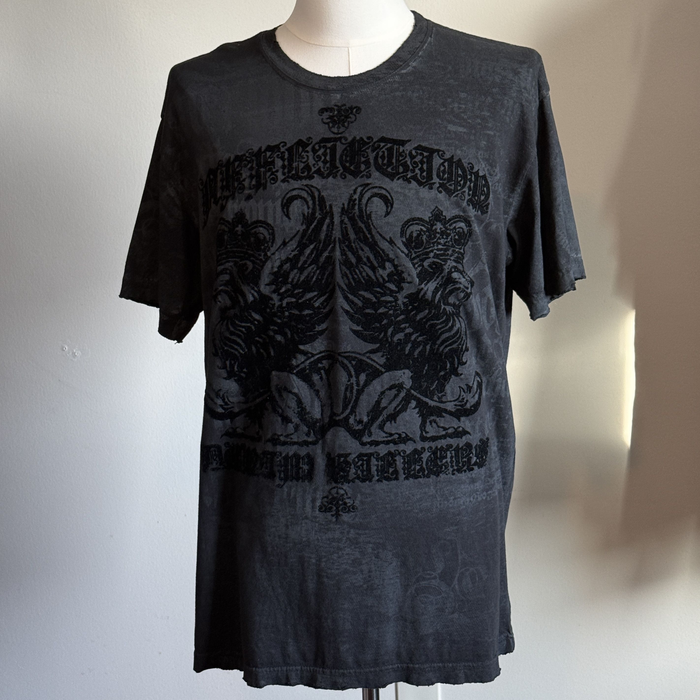 Affliction Affliction LA Y2K Rare Gothic Angel Wings & Winged Lions Size US XXL / EU 58 / 5 - 1 Thumbnail