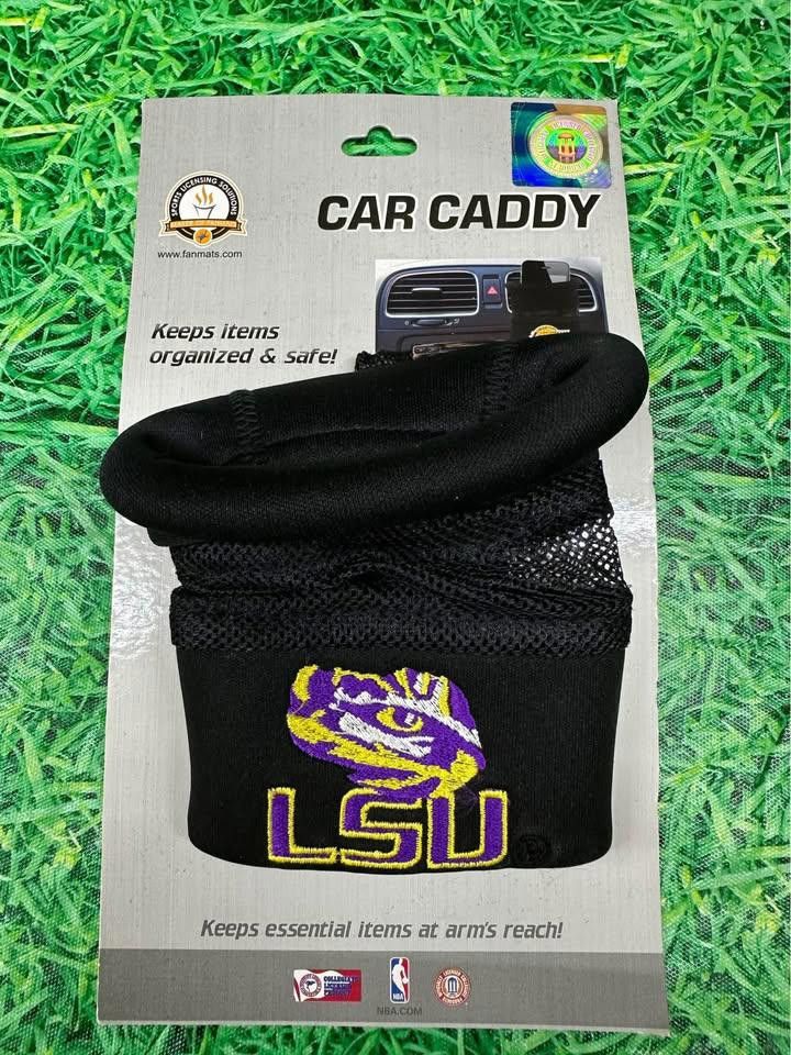 Designer Louisiana State Tigers LSU Car Caddy NCAA New Size ONE SIZE - 1 Thumbnail