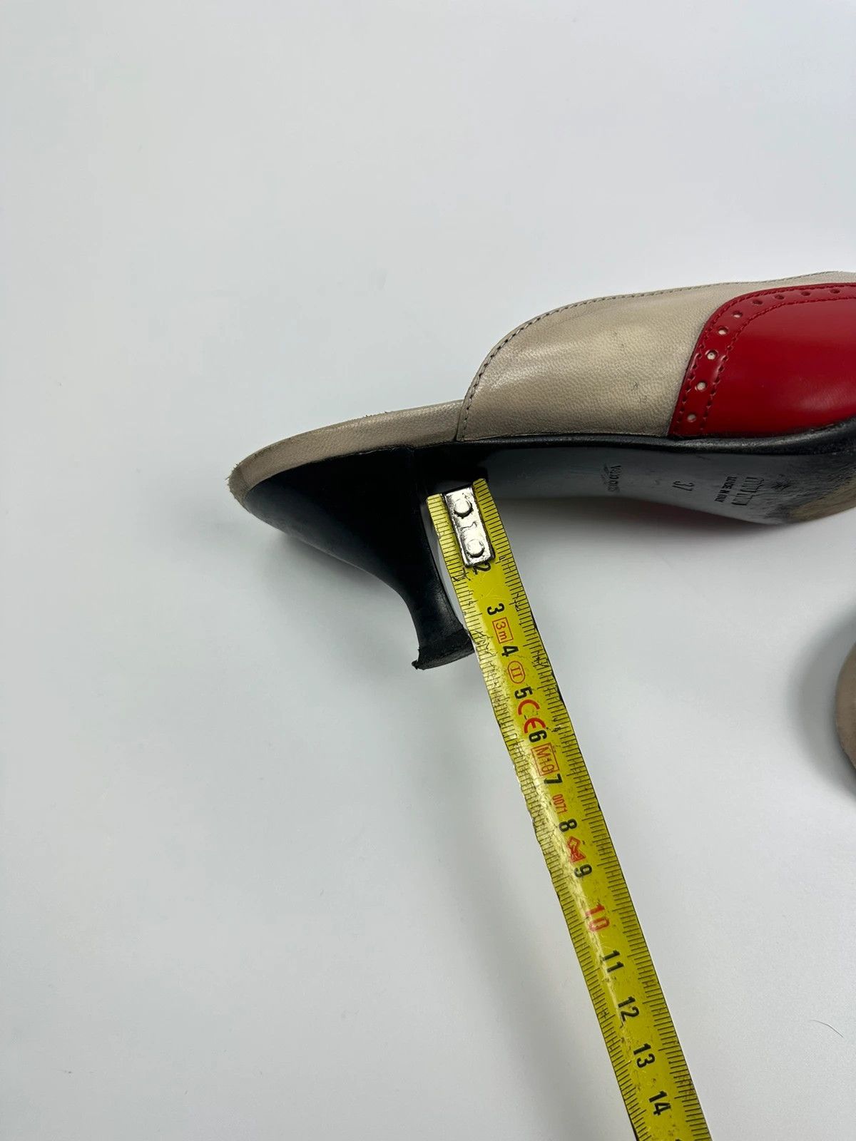 Miu Miu Miu Miu 90’s Red Leather Mules Pumps Kitten Heels Size US 6 / IT 36 - 15 Thumbnail