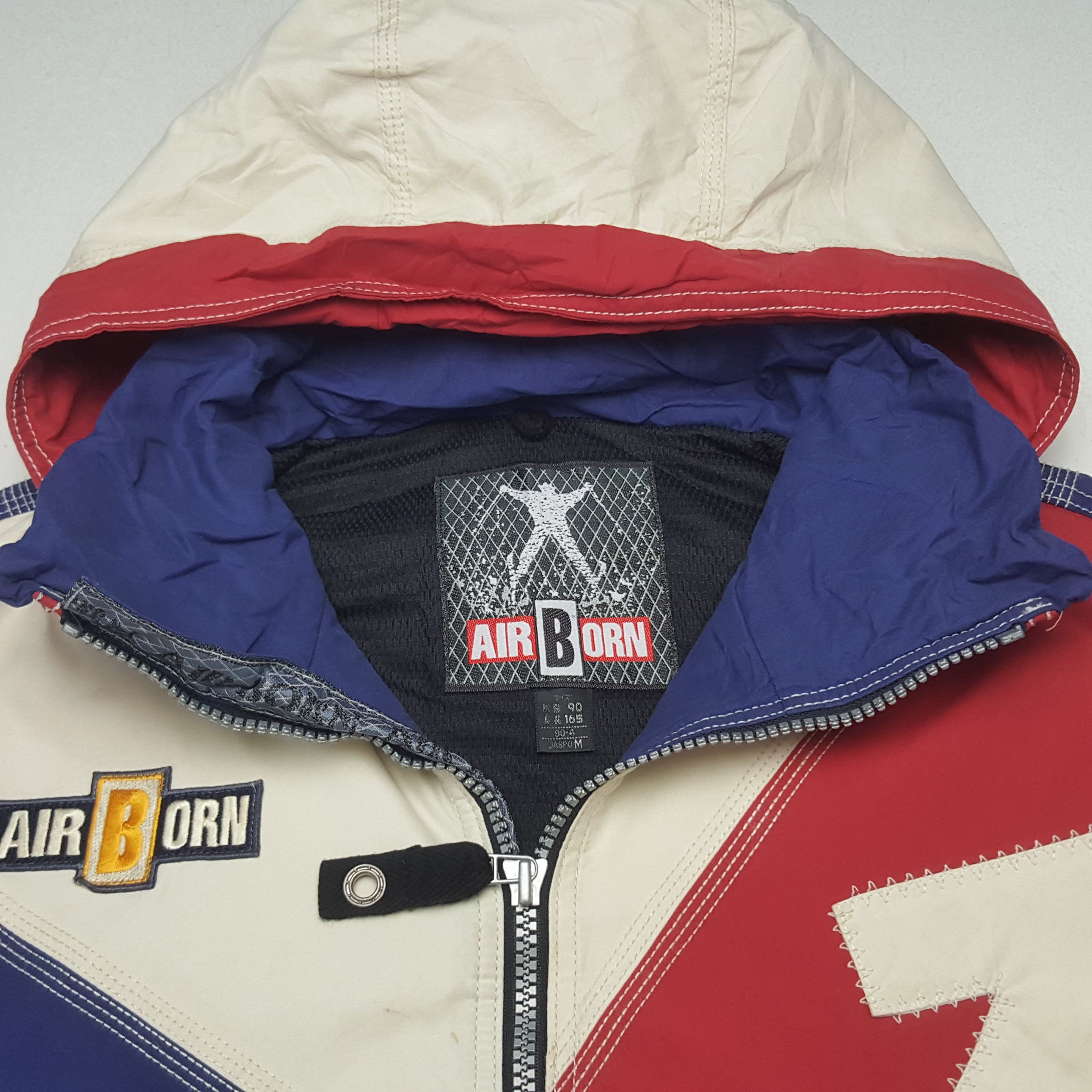 Japanese Brand × Vintage Vintage Air Born American Sports Windbreaker Jacket C281N2 Size US XL / EU 56 / 4 - 5 Thumbnail