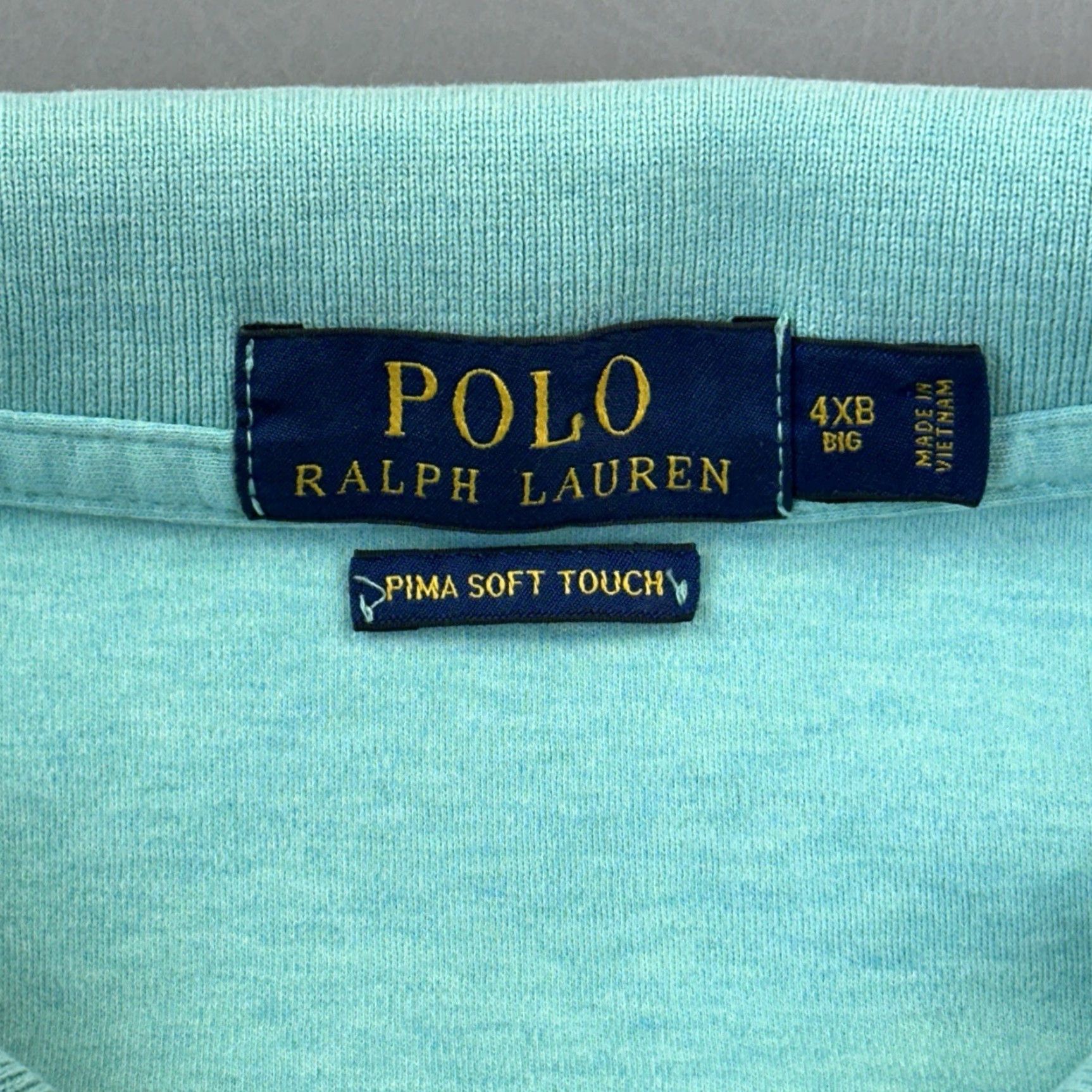 Polo Ralph Lauren Polo Ralph Lauren Shirt Mens Big & Tall 4XB Pima Soft Touch Short Sleeve Preppy Shirt Size US XXL / EU 58 / 5 - 5 Thumbnail