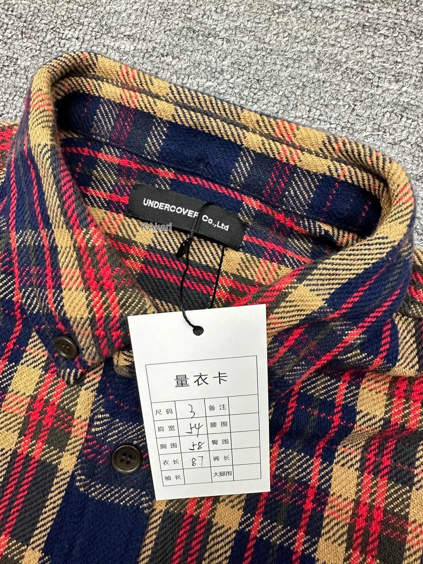 Undercover Undercover 18SS Flannel Plaid Shirt Size US L / EU 52-54 / 3 - 4 Thumbnail
