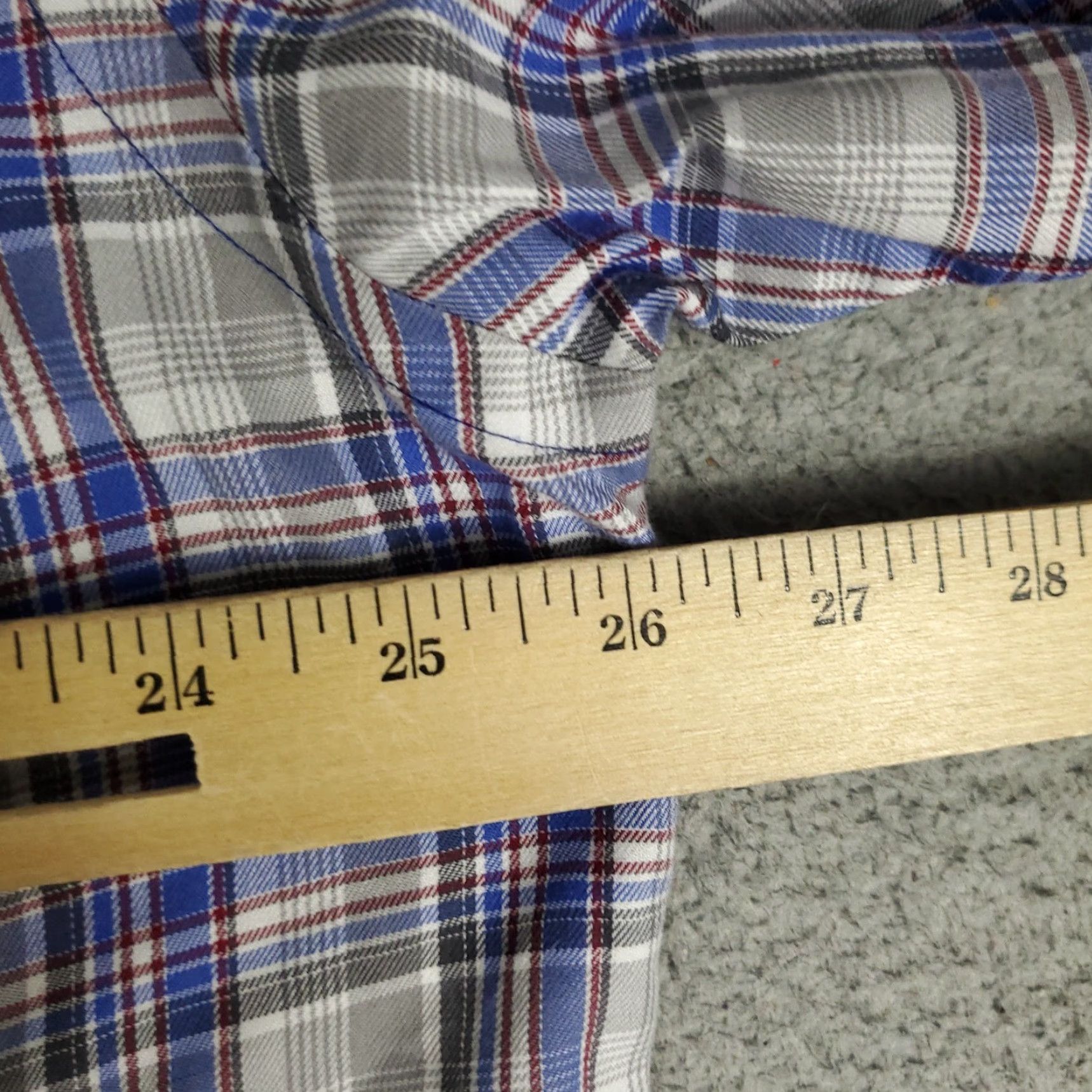David Donahue David Donahue Shirt Mens XL Blue Plaid Button-Up Long Sleeve Casual Size US XL / EU 56 / 4 - 5 Thumbnail