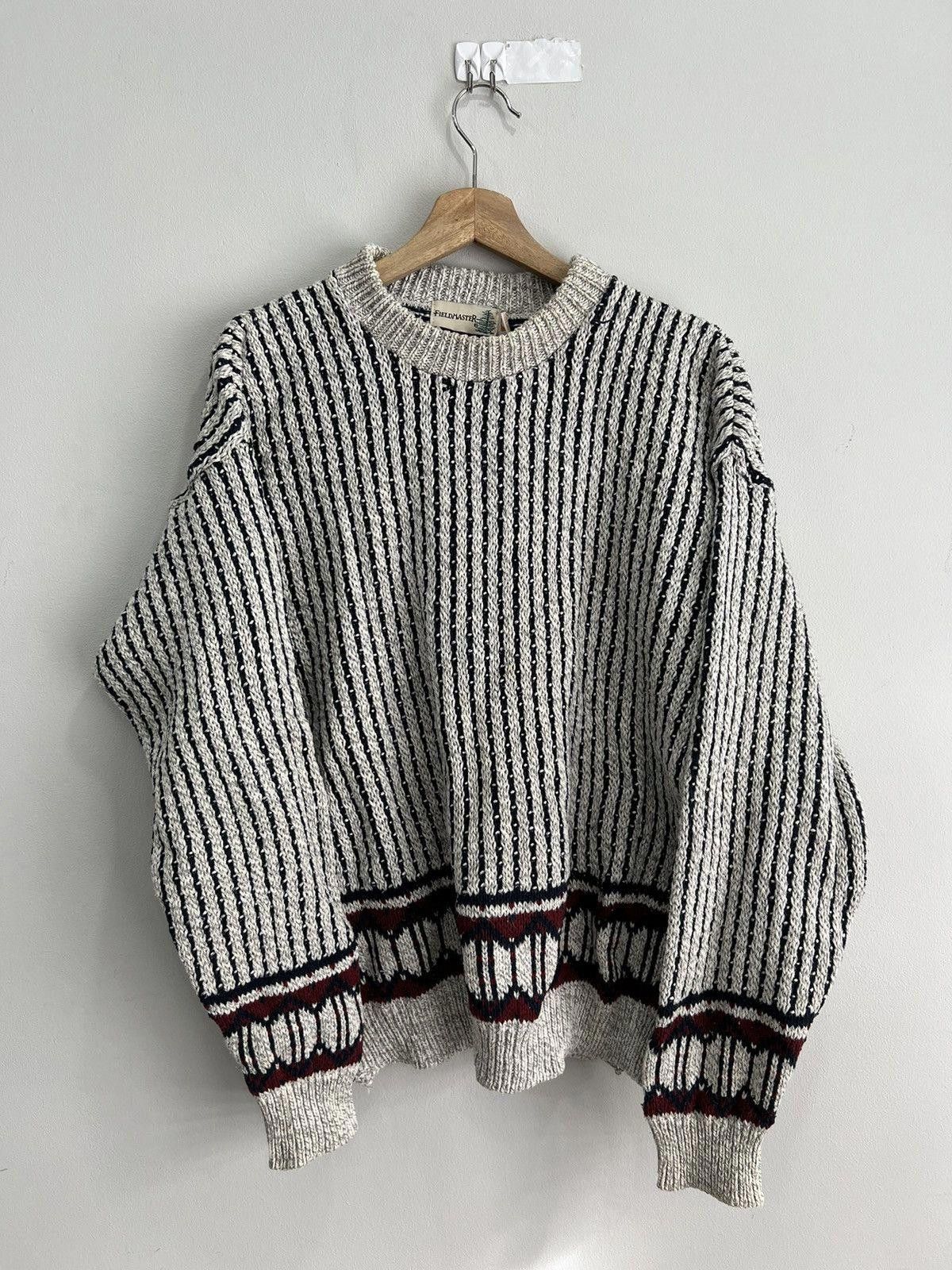 Vintage Vintage 90s Knit Sweater grey Size US M / EU 48-50 / 2 - 1 Thumbnail