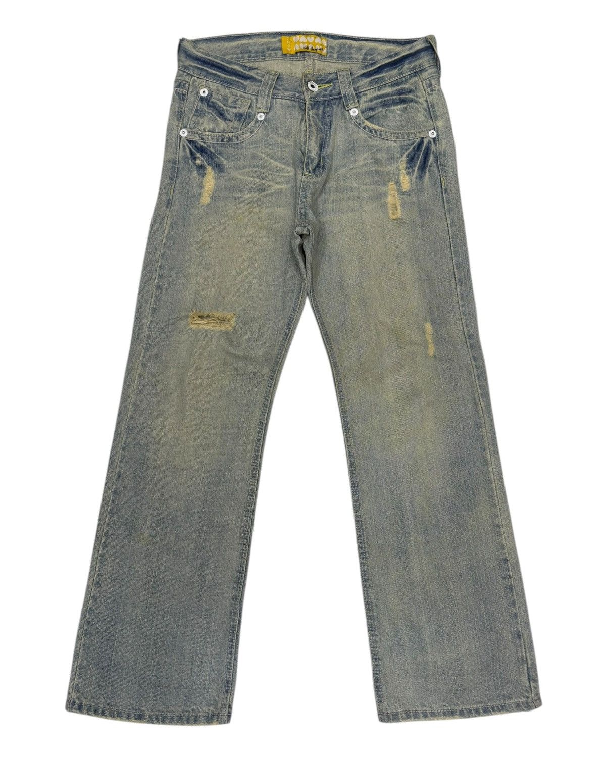 GOSTAR DE FUGA Flare Jeans Mud Wash Chouette Rusty Jeans Size US 31 - 7 Thumbnail