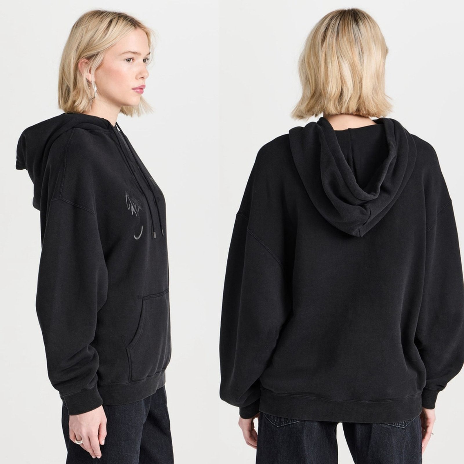 R13 R13 Sweatshirt Hoodie Capuche New York Acid Black Women's XS Size XS / US 0-2 / IT 36-38 - 6 Thumbnail