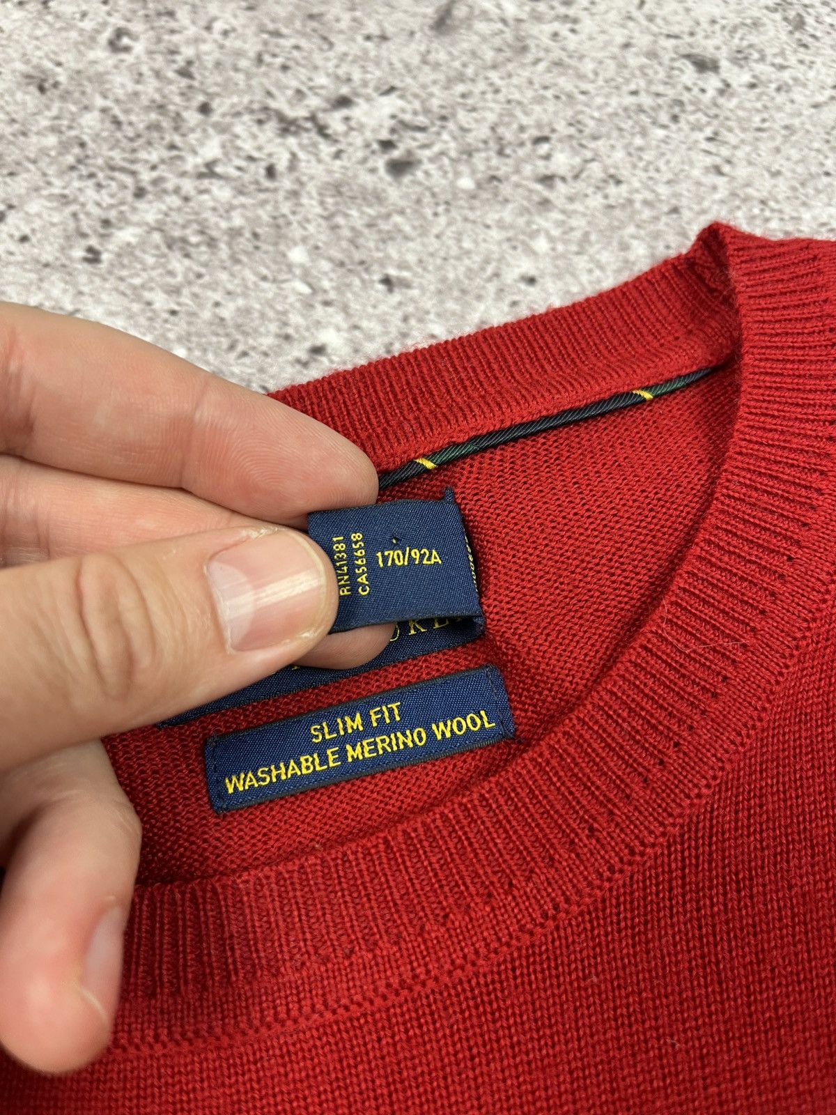 Polo Ralph Lauren Slim Fit Washable Merino Wool Sweater Size US S / EU 44-46 / 1 - 5 Thumbnail