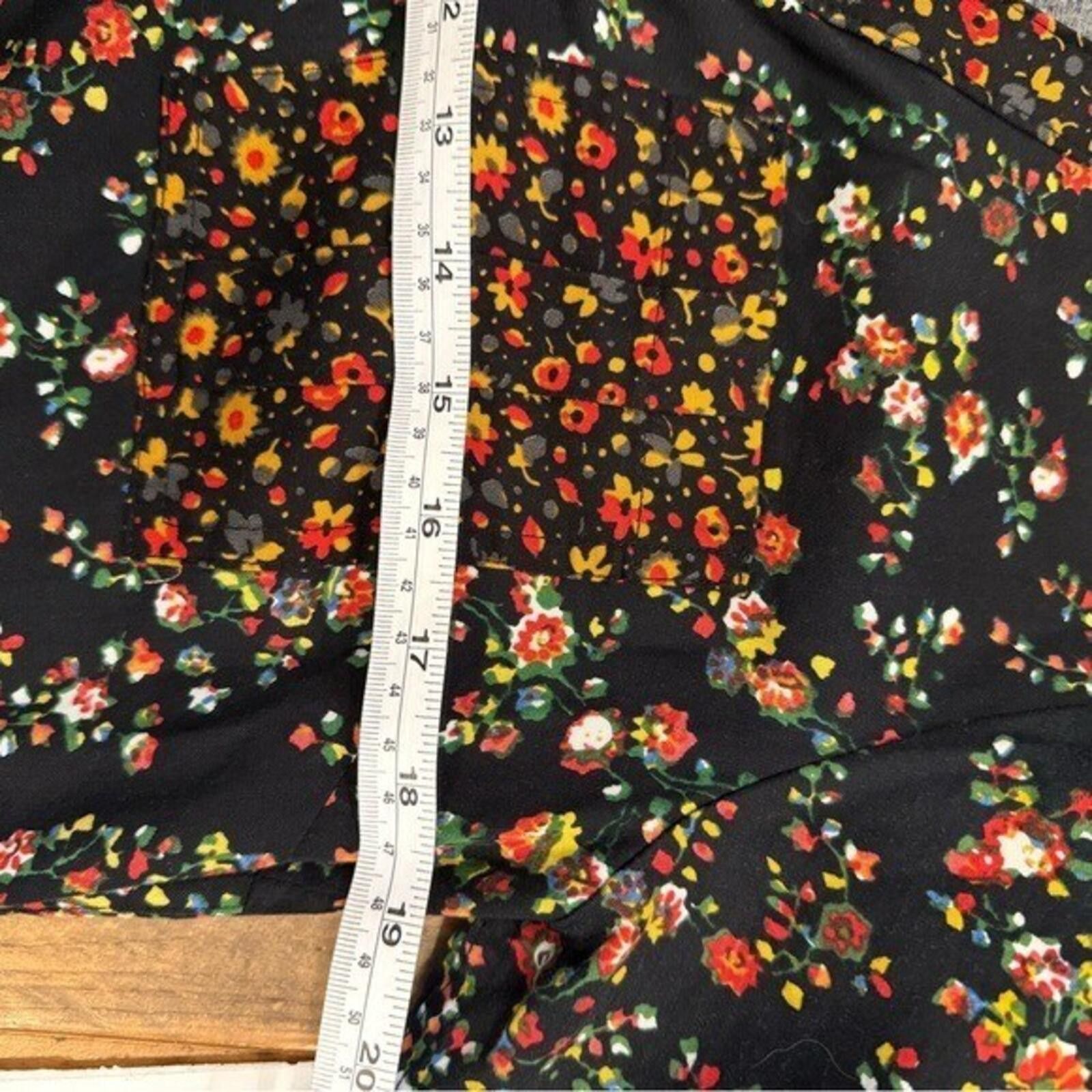 Anthropologie Anthropologie Maeve Marlie Floral Button Front Dress Med Size XS / US 0-2 / IT 36-38 - 8 Thumbnail