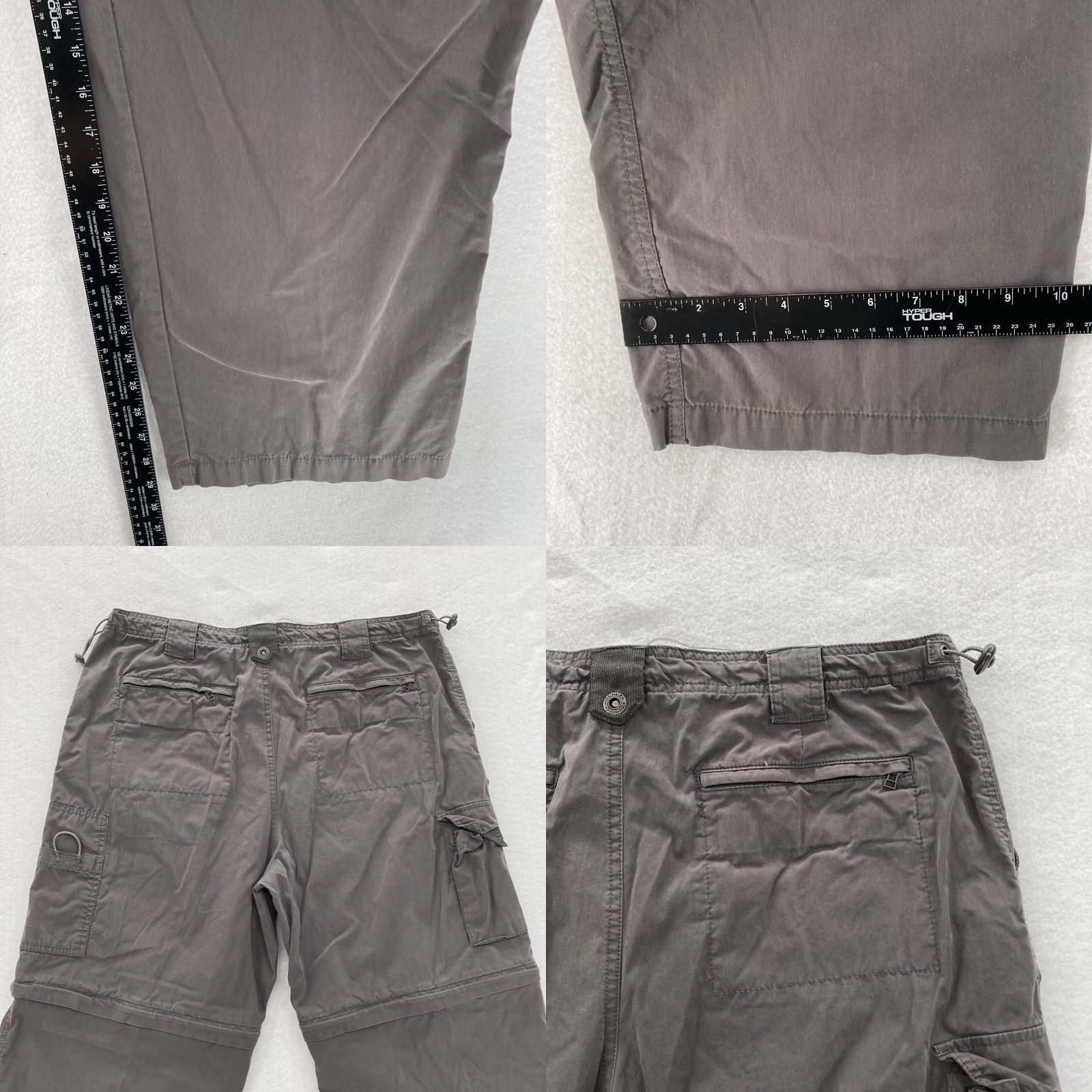 Vintage VINTAGE Sonoma Convertible Cargo Pants Mens 38x30 Brown Nylon Blend Baggy Y2K Pants Mens Brown Cargo Convertible Baggy Y2K Size US 38 / EU 54 - 8 Thumbnail