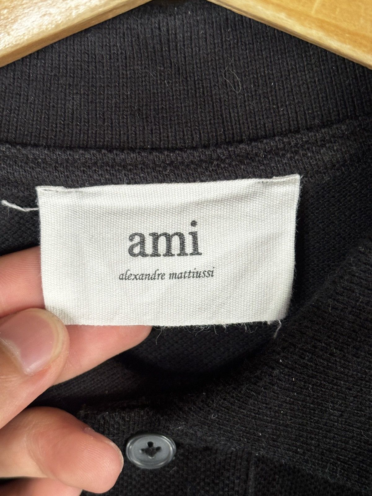 AMI Ami paris logo embroidered polo shirt Size US L / EU 52-54 / 3 - 5 Thumbnail
