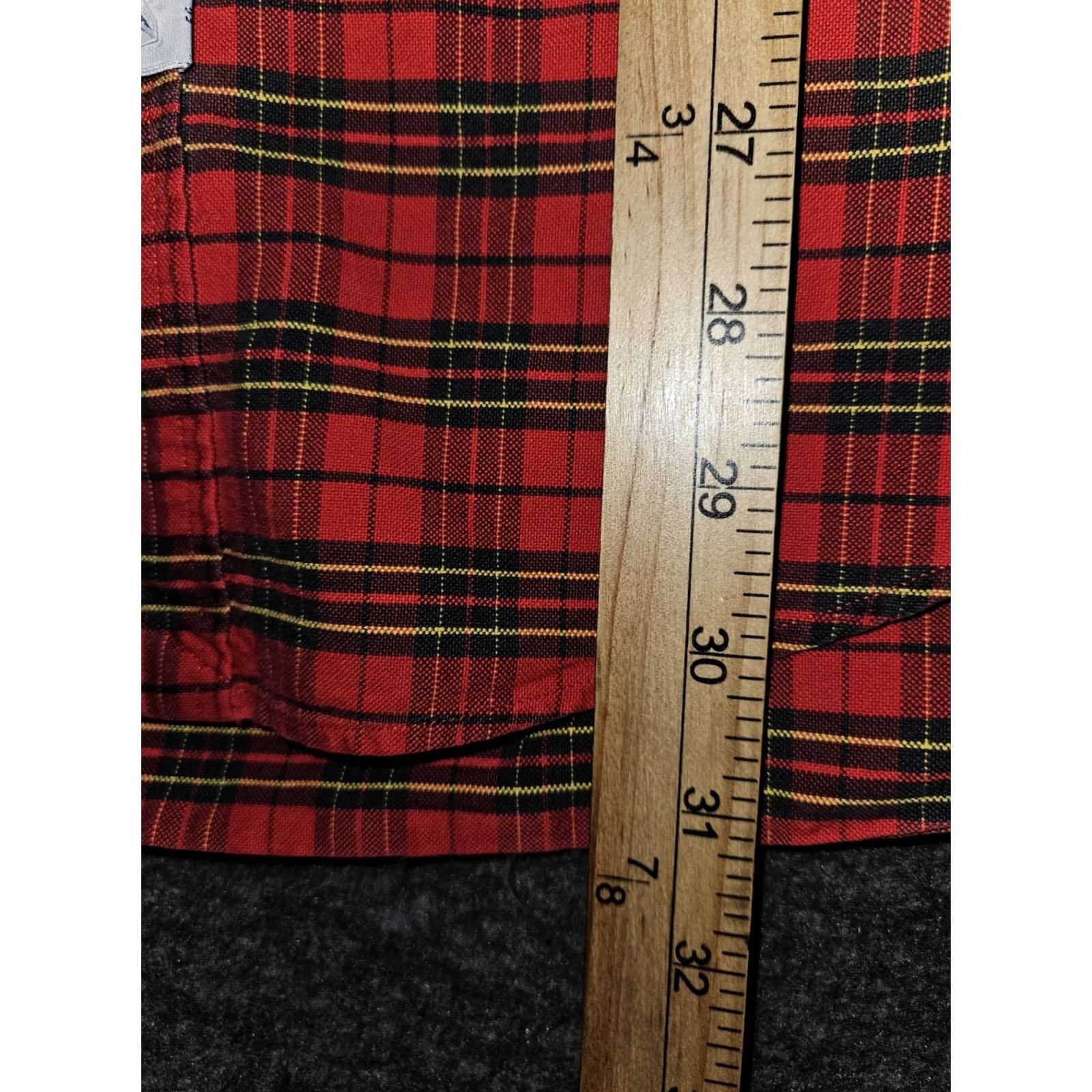 Ralph Lauren Ralph Lauren Button-Down Shirt Men's XL Red Plaid Long Sleeve Preppy Holidays Button-Front Embroidered Classic Fit Size US XL / EU 56 / 4 - 4 Thumbnail