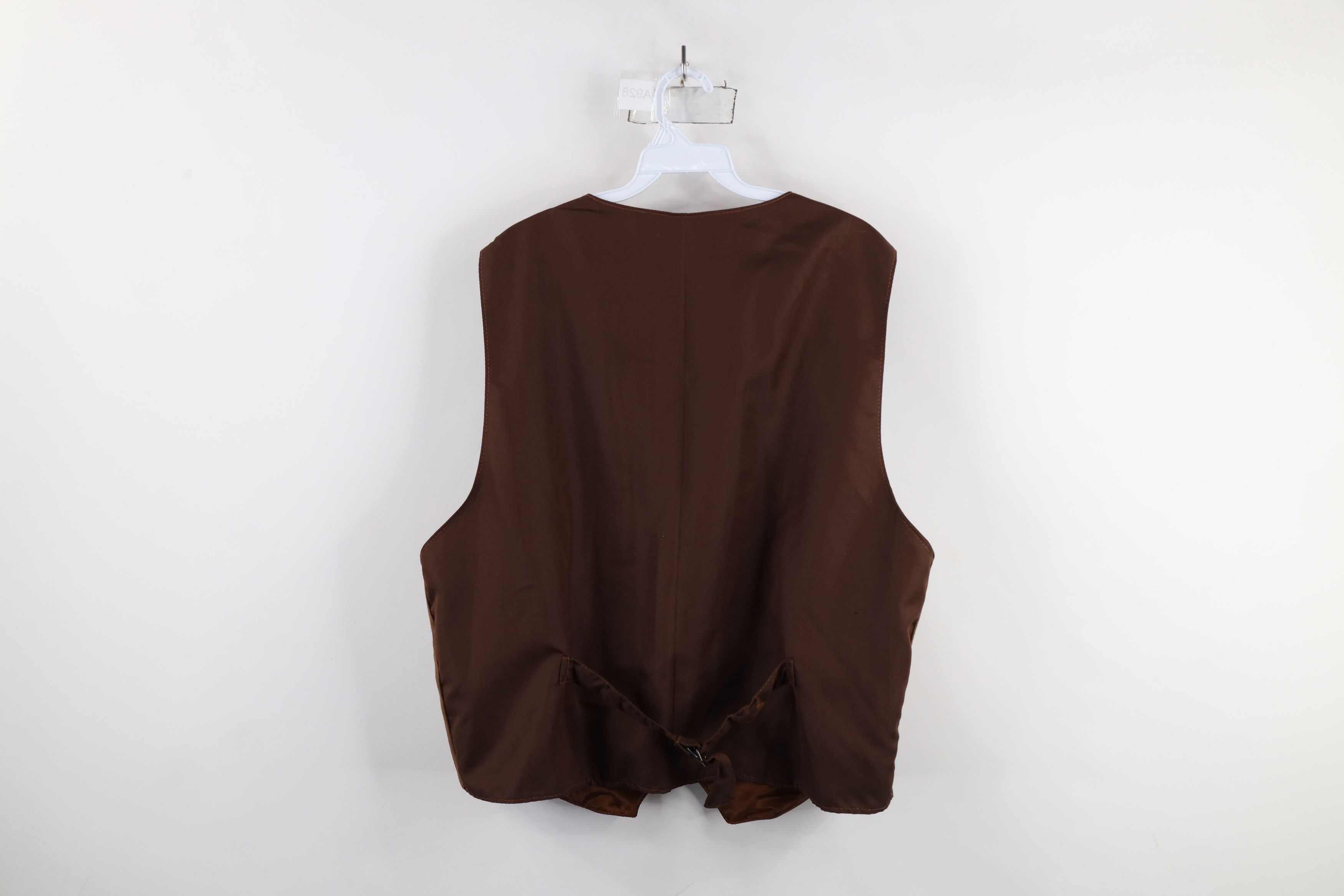 Vintage Vintage 90s Streetwear Suede Leather Buckle Back Vest Jacket Size US XXL / EU 58 / 5 - 13 Thumbnail