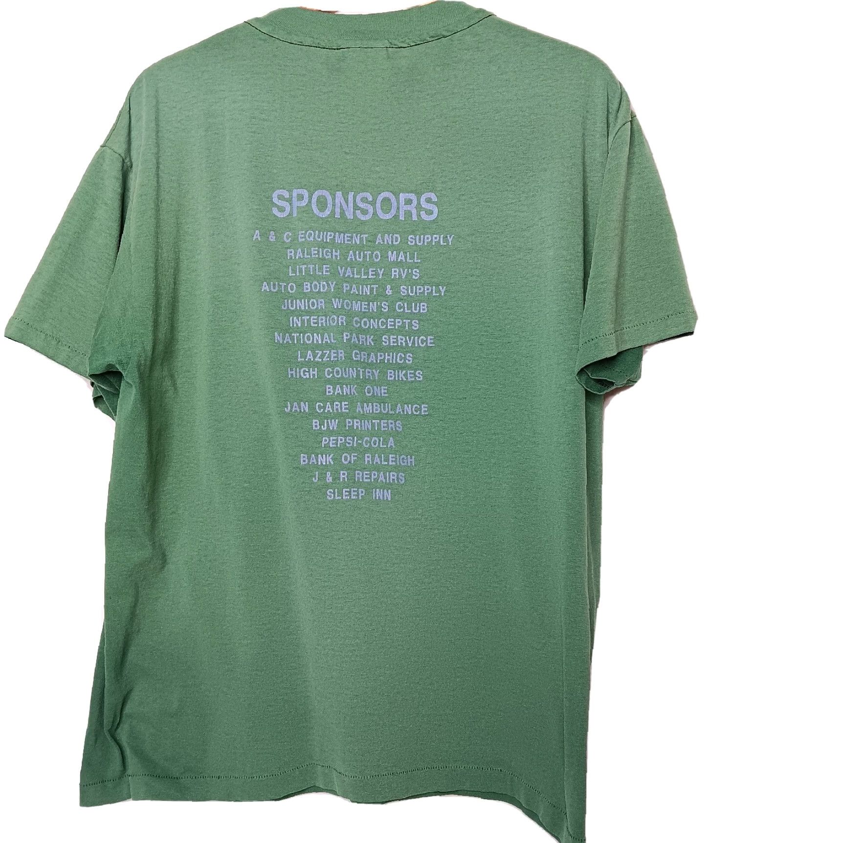 Hanes VINTAGE Rhododendron Road Bike Race Shirt Large Men Cycling Beckley WV Single Stitch Size US L / EU 52-54 / 3 - 3 Thumbnail