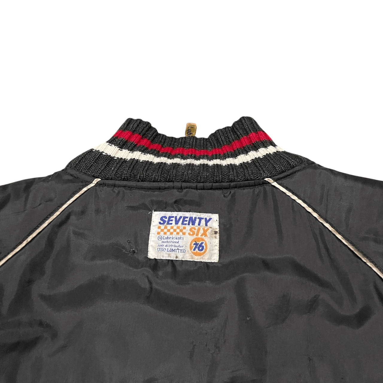 Japanese Brand Vintage 76 Lubricant Racing Oil Puffer Jacket Reversible Size US L / EU 52-54 / 3 - 20 Thumbnail