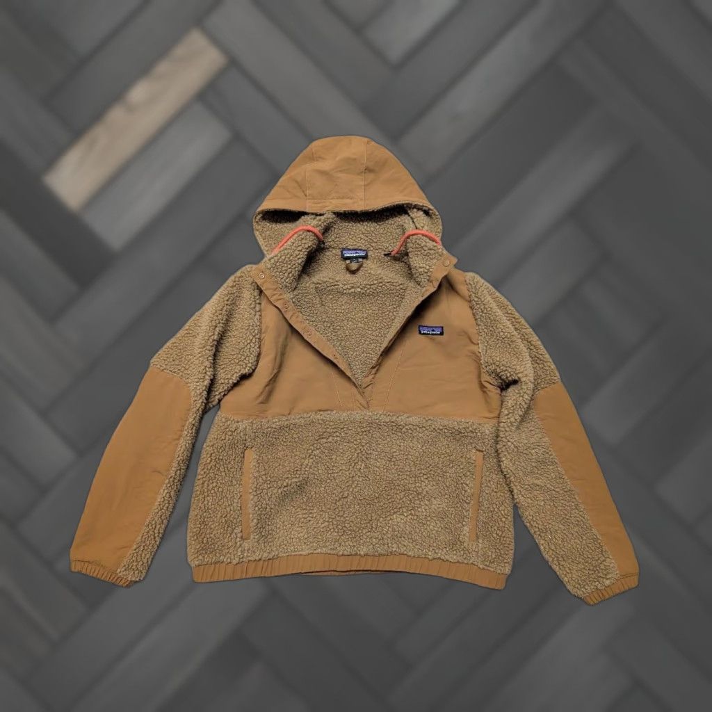 Patagonia VINTAGE patagonia Womens Coat M brown Fleece shelled RETRO-X pullover hooded jacket Size M / US 6-8 / IT 42-44 - 1 Thumbnail