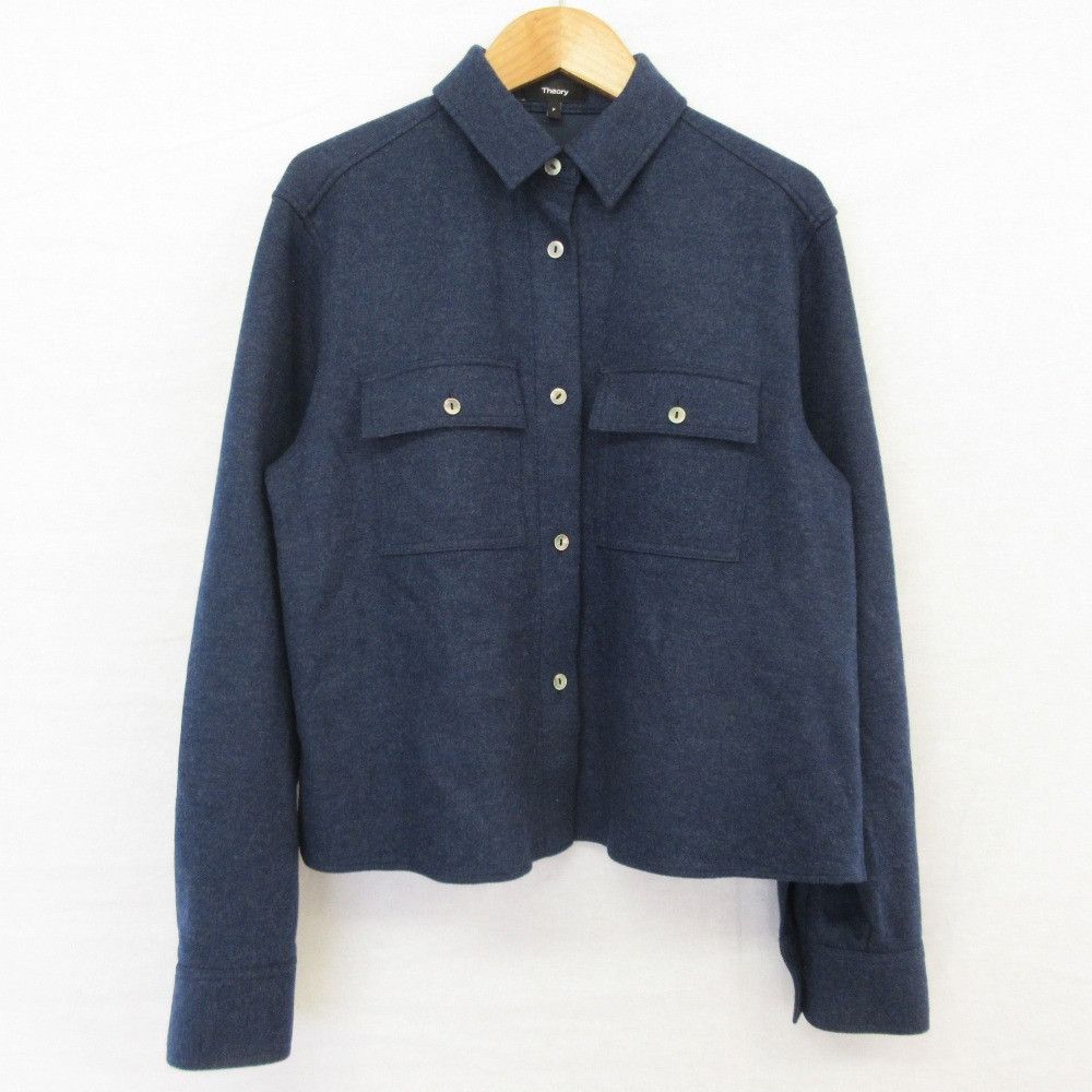 Theory Theory Theory FINE SMOOTH JSY Wool Shirt Textile Tops DUTY FREE for USA Size ONE SIZE - 1 Thumbnail