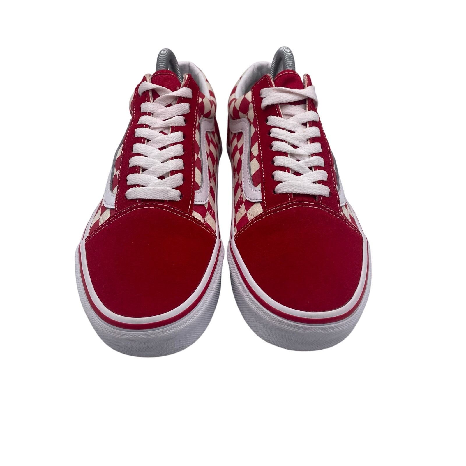 Vans VANS Old Skool Low Checkerboard Lace Racing Red White 7.5 9 Size US 7.5 / EU 40-41 - 3 Thumbnail