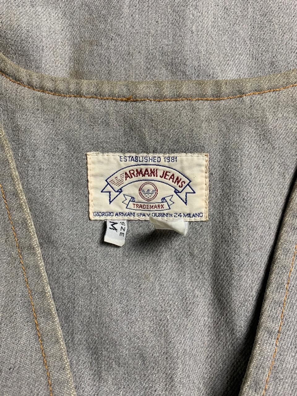 Giorgio Armani 1990s Armani Jeans Denim Vest Size US M / EU 48-50 / 2 - 2 Thumbnail