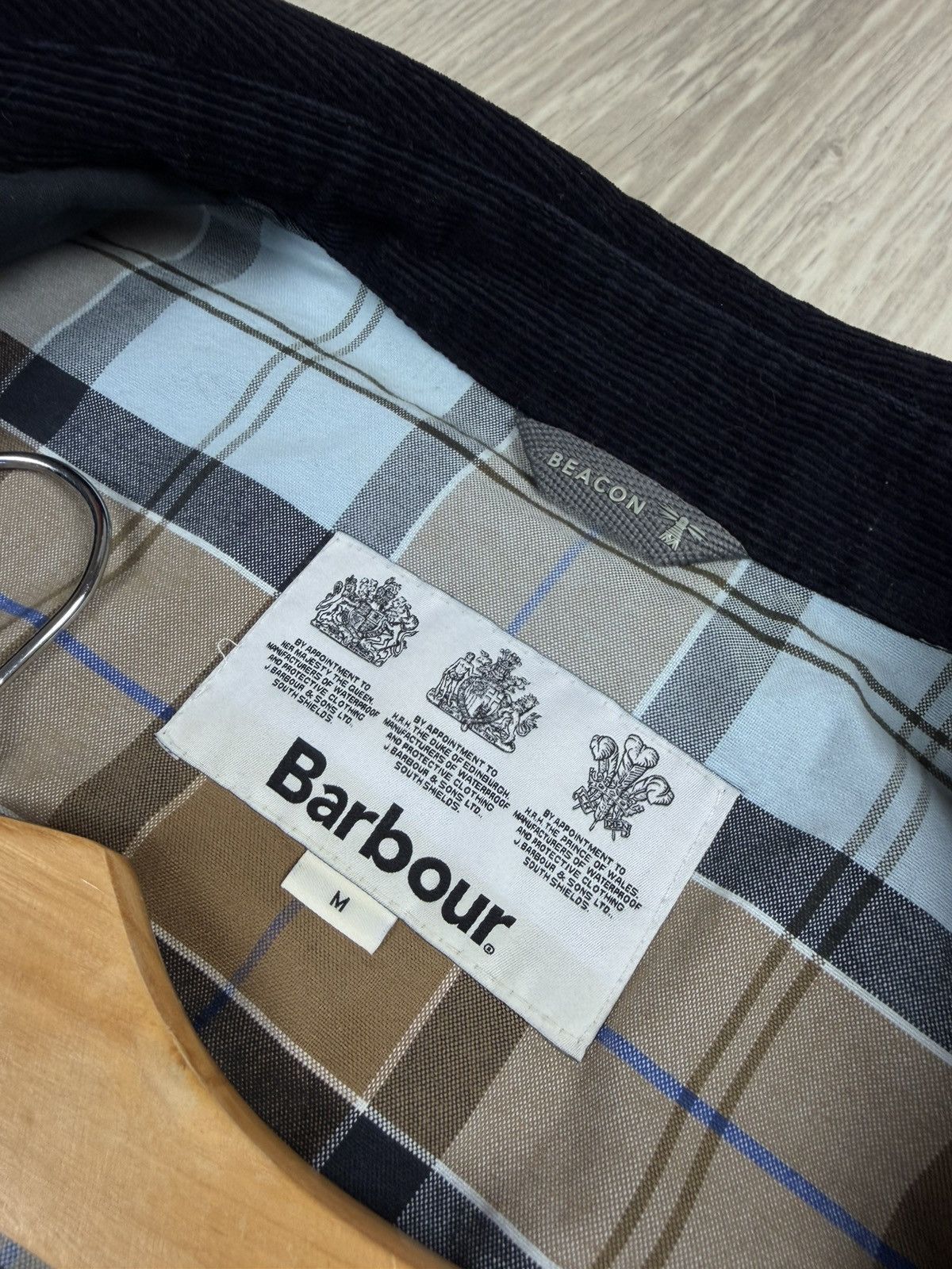 Barbour Beacon Broad Waxed Jacket Size Medium