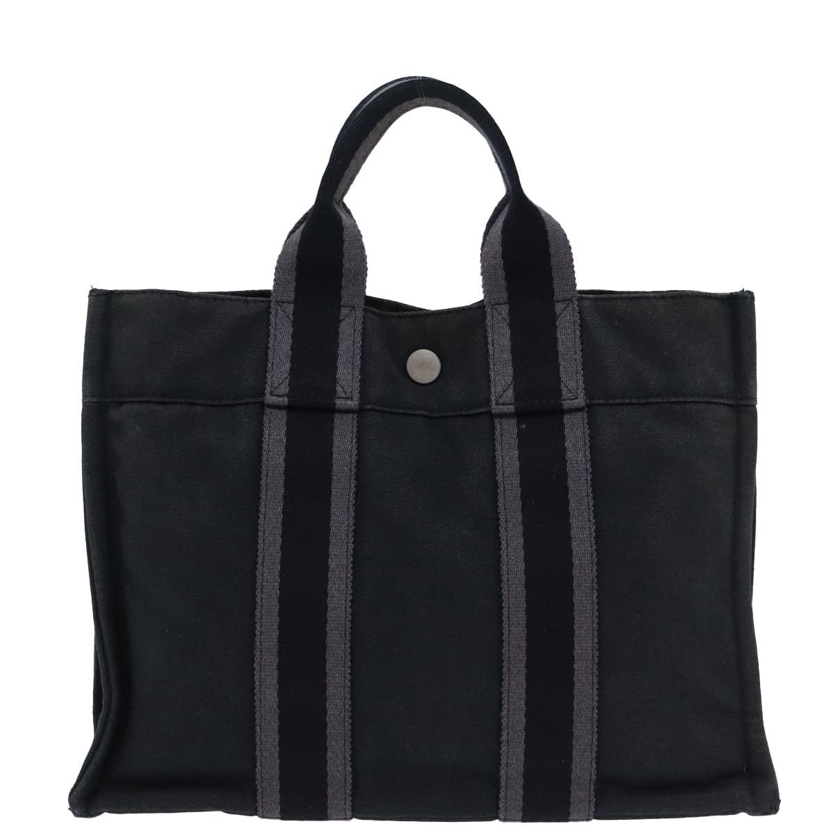 Hermes HERMES Fourre Tout PM Hand Bag Canvas Gray Size ONE SIZE - 2 Thumbnail