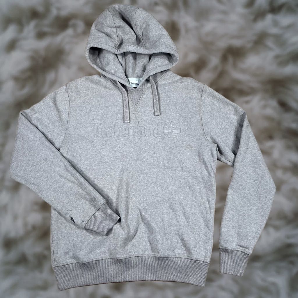 Timberland Timberland Hoodie Mens M Gray Pullover Cotton Polyester Knit Sweatshirt Size US M / EU 48-50 / 2 - 1 Thumbnail