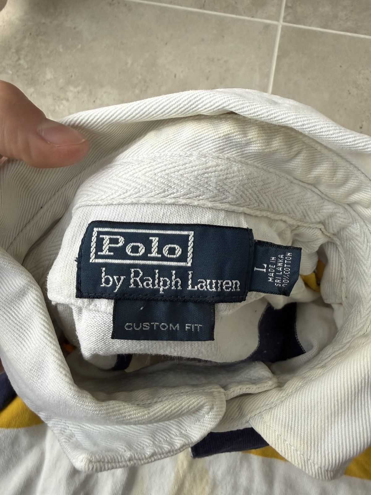 Polo Ralph Lauren Vintage Polo Ralph Lauren Rugby Stripe Polos Size US L / EU 52-54 / 3 - 5 Thumbnail