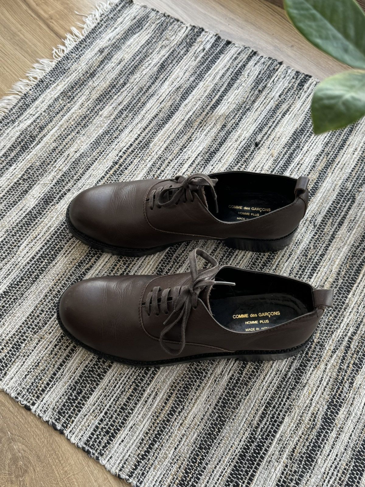 Comme des Garcons COMME des GARCONS HOMME PLUS LEATHER OXFORD LACE UP SHOES Size US 7 / EU 40 - 20 Thumbnail