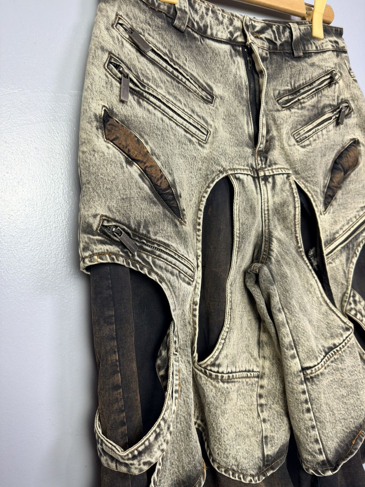 Other StArt Exceed End Cut-out Denim Shorts Size US 32 / EU 48 - 5 Thumbnail