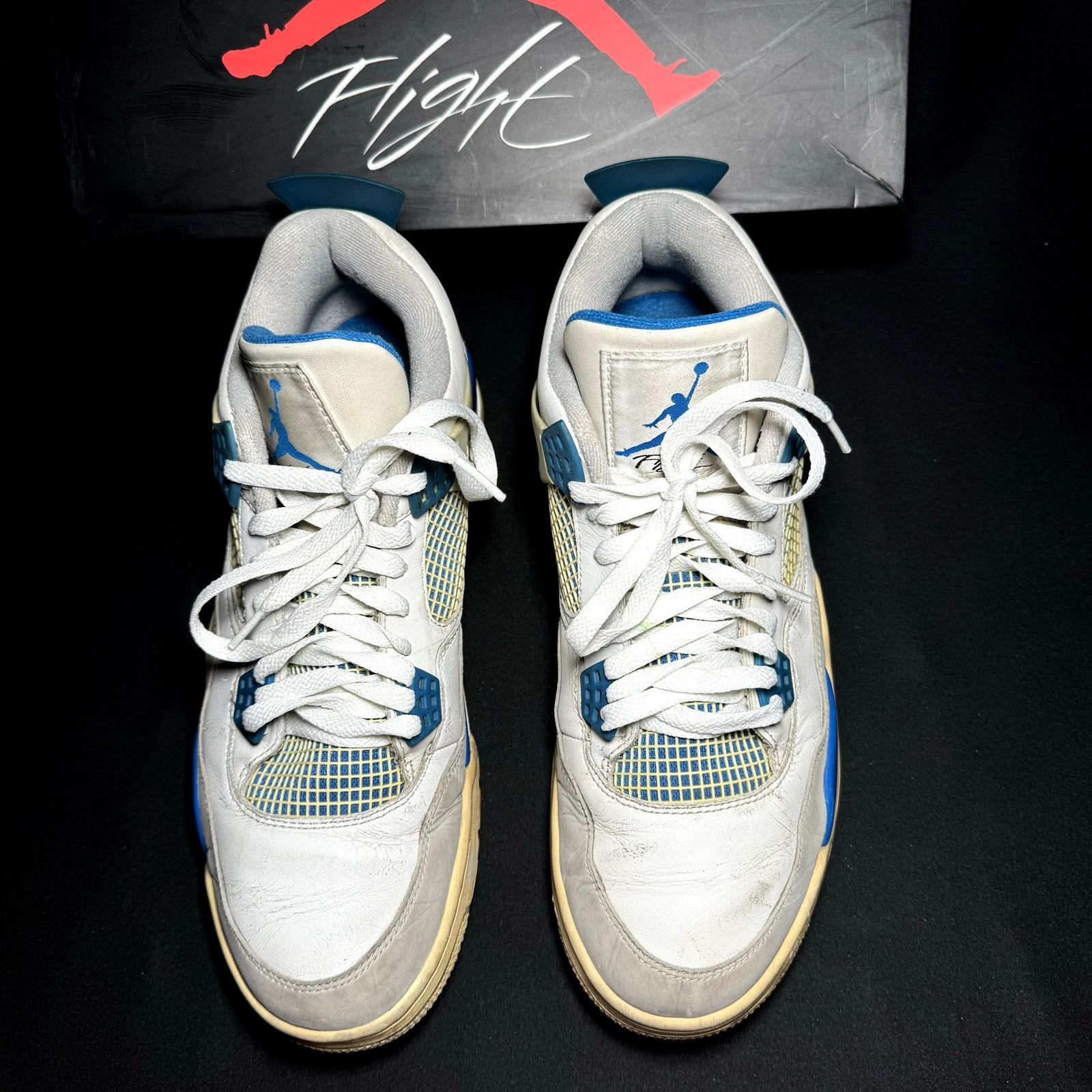 Jordan Brand × Nike Size 12 - Air Jordan 4 Retro Military Blue 2012 Men's Shoes Size US 12 / EU 45 - 4 Thumbnail
