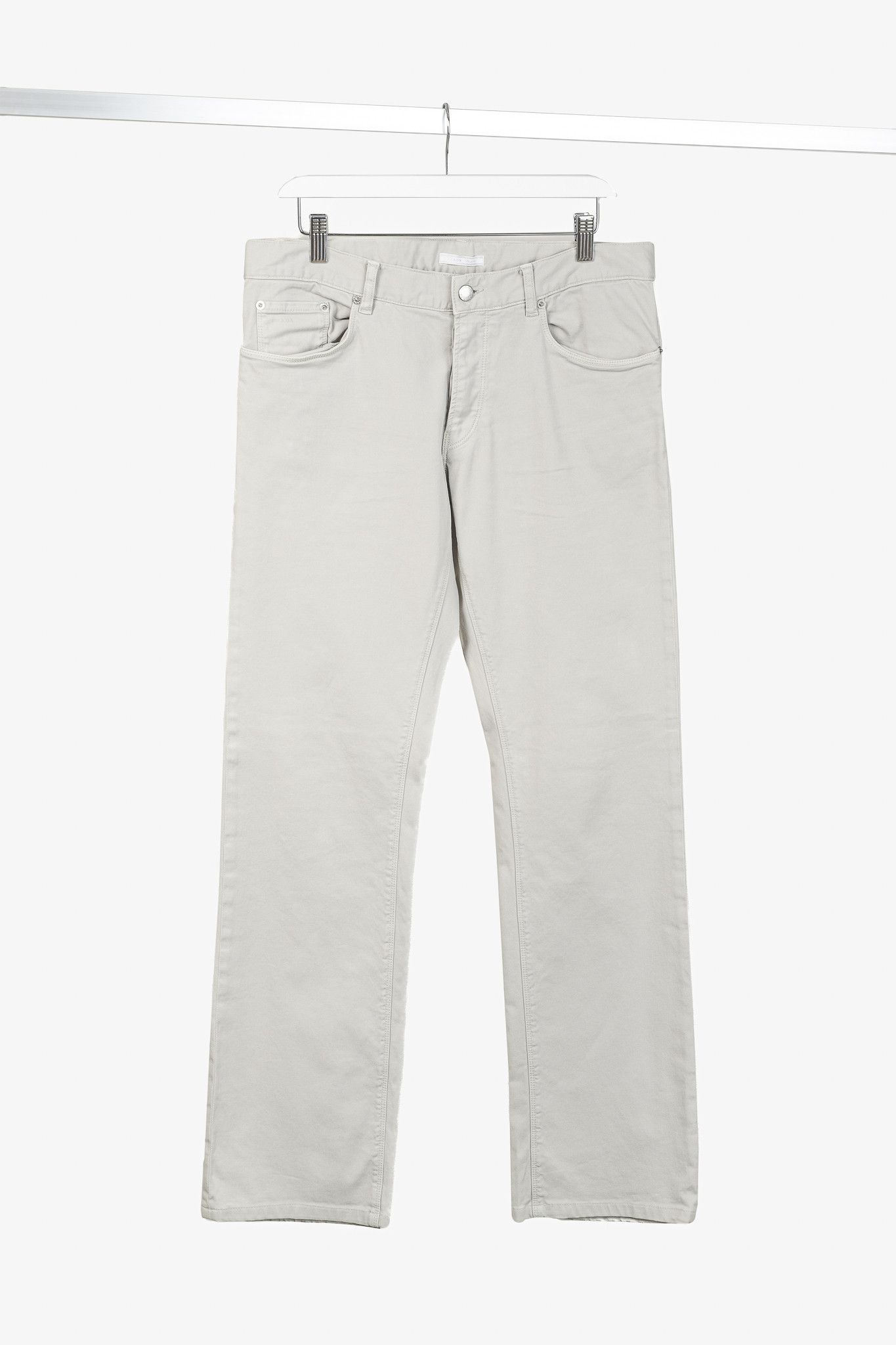 Prada Prada Light-Grey-Wash Classic Fit Straight-Leg Jeans Size US 33 - 1 Thumbnail