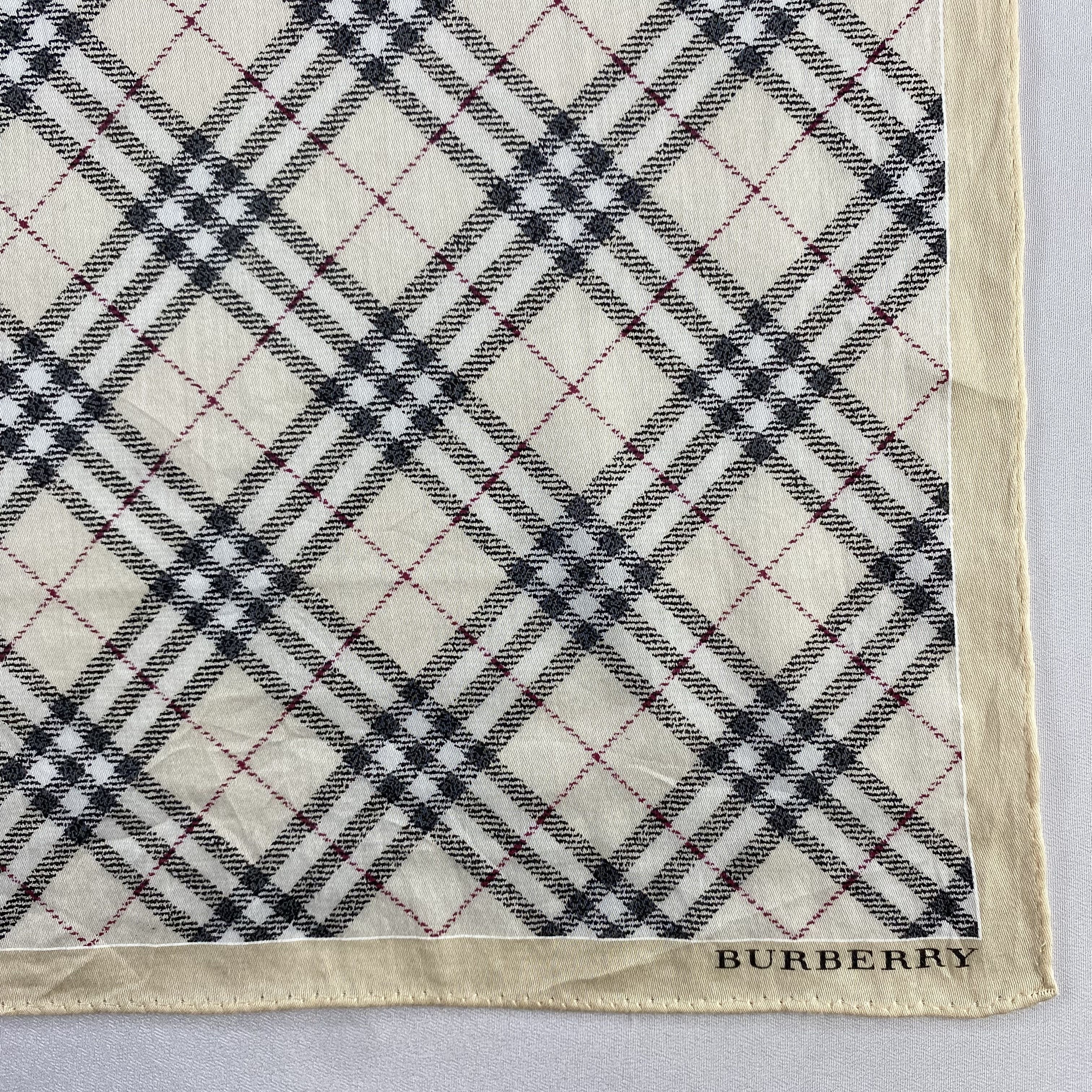 Burberry × Vintage Burberry Handkerchief / Neckerchief / Bandana-P1356 Size ONE SIZE - 3 Thumbnail