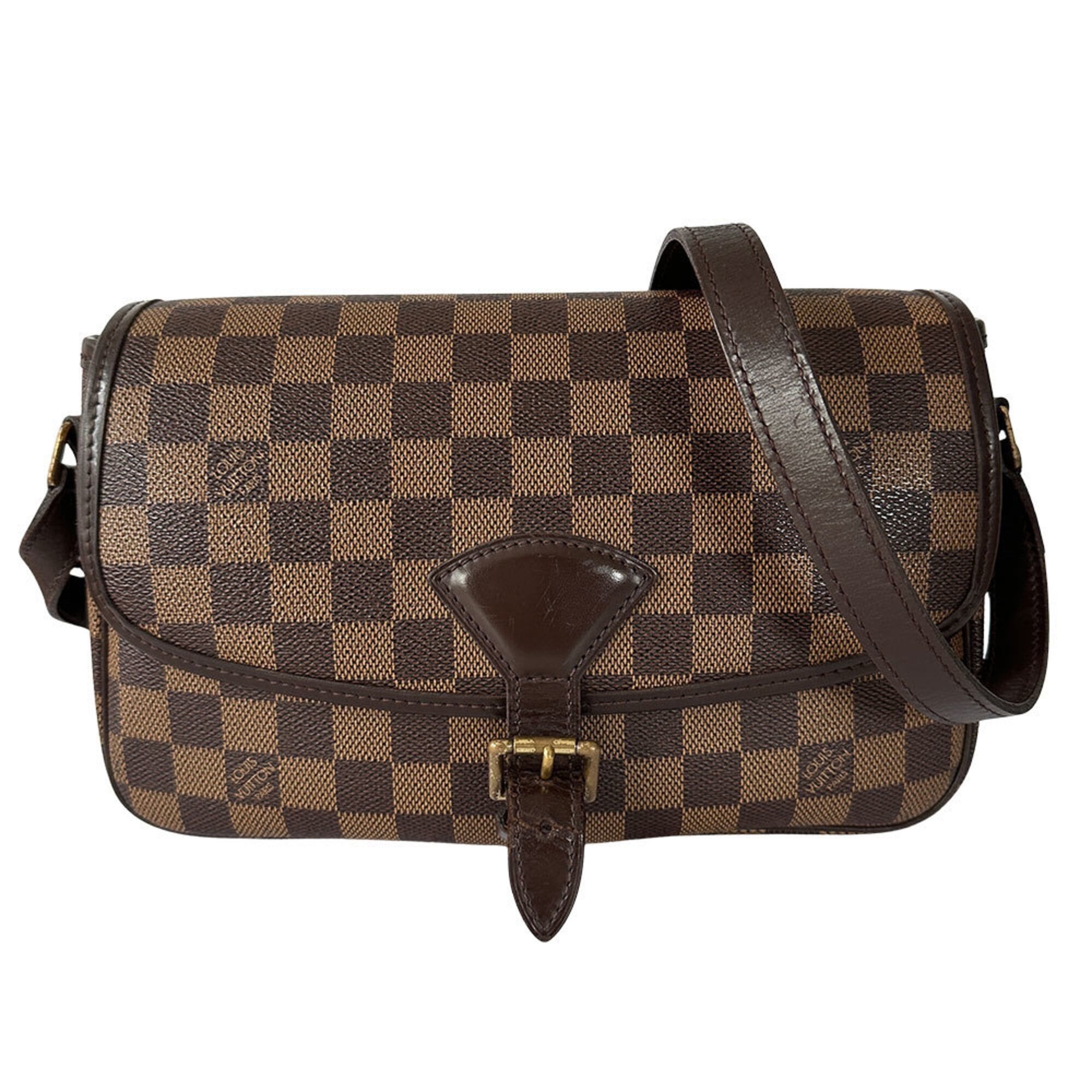Louis Vuitton Louis Vuitton Handbag Damier Women's Men's Brand Shoulder Bag Canvas Sologne M42250 Size ONE SIZE - 1 Thumbnail