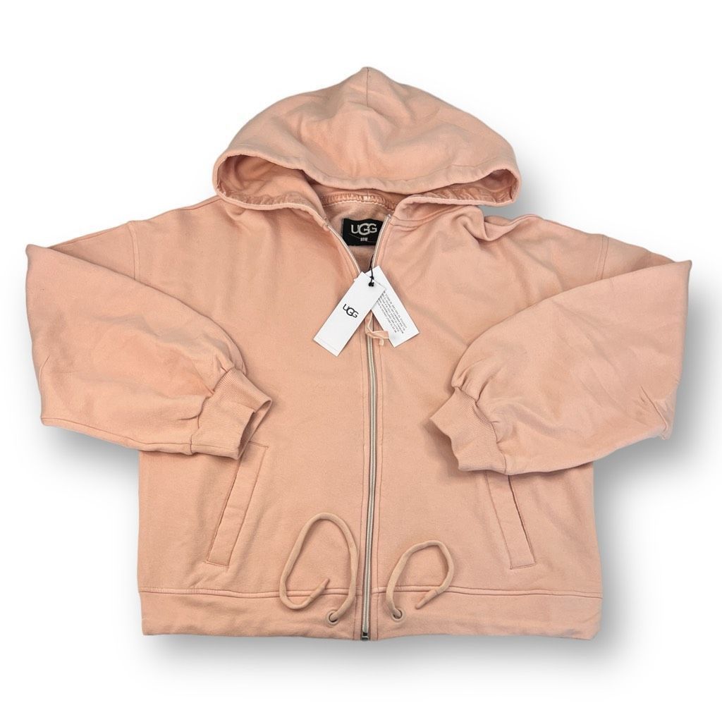 image of UGG Abbi Half Moon Sleeve Hoodie Size Large in Pink, Women's