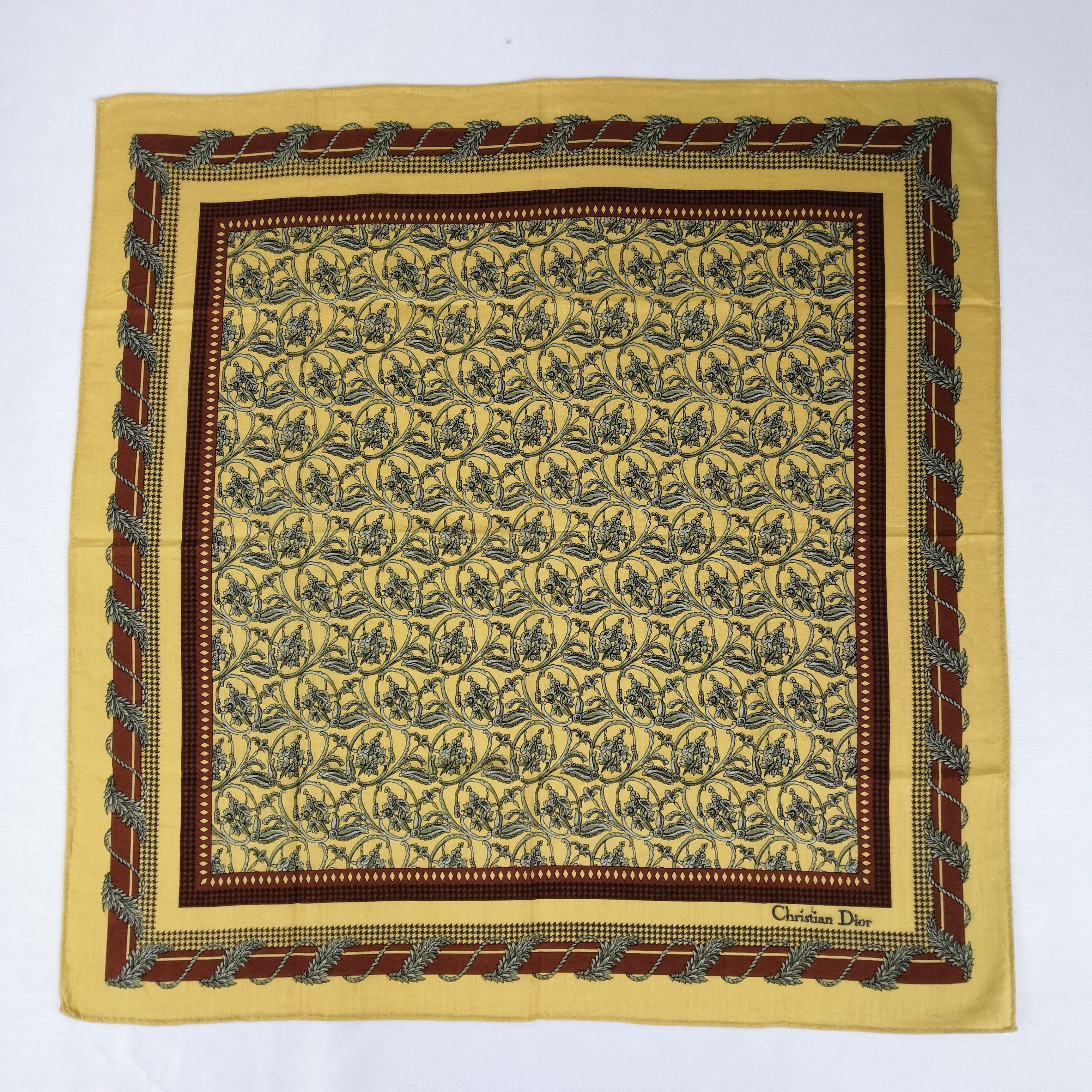 Japanese Brand Vintage Christian DIOR Bandana 56789 Size ONE SIZE - 2 Thumbnail