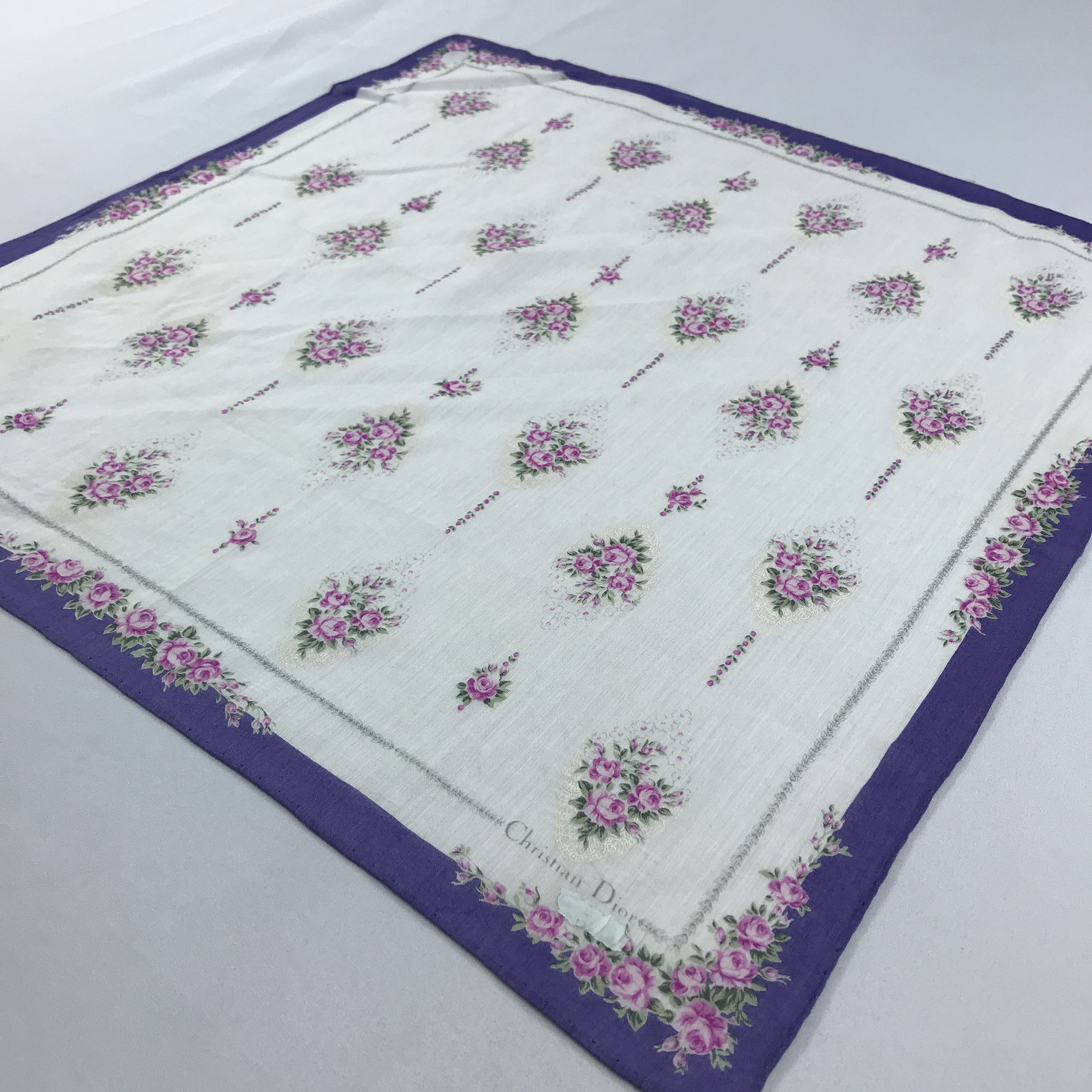 Vintage Christian Dior Bandana / Handkerchief / Neckerchief - S2046 Size ONE SIZE - 2 Thumbnail