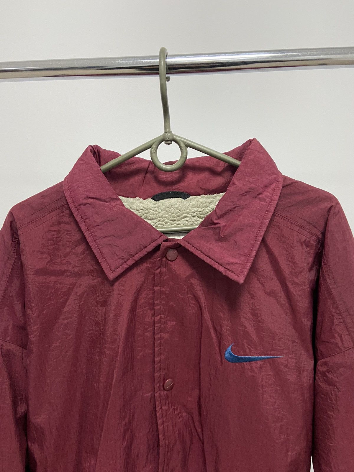 Nike × Vintage Nike Nylon Jacket Vintage Small Swoosh Embroidered Big Logo Size US L / EU 52-54 / 3 - 3 Thumbnail