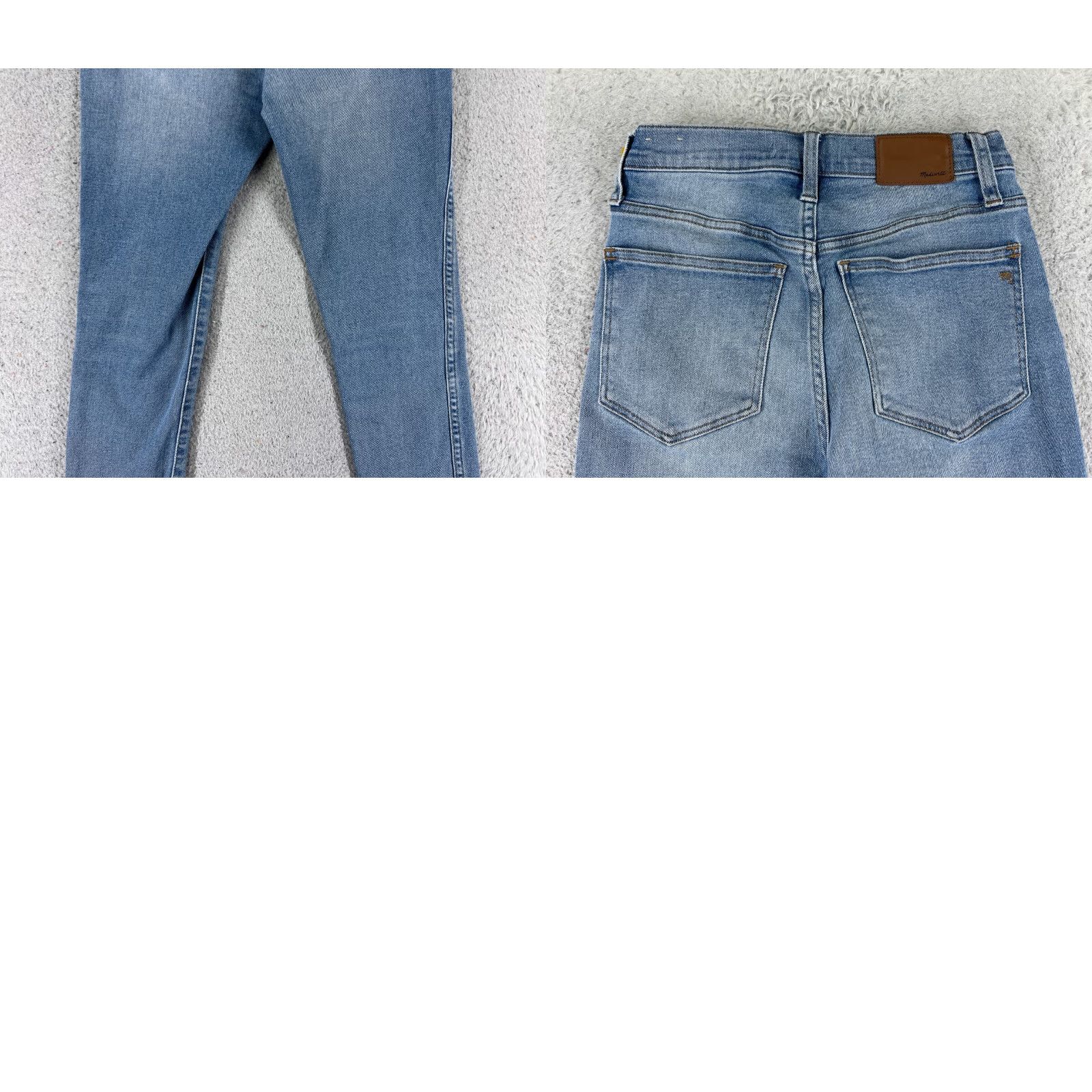 Madewell Madewell Jeans Womens 24 Blue Denim 10" High Rise Skinny Crop Cotton 24x25 Jeans Size 42" / US 20 - 10 Thumbnail